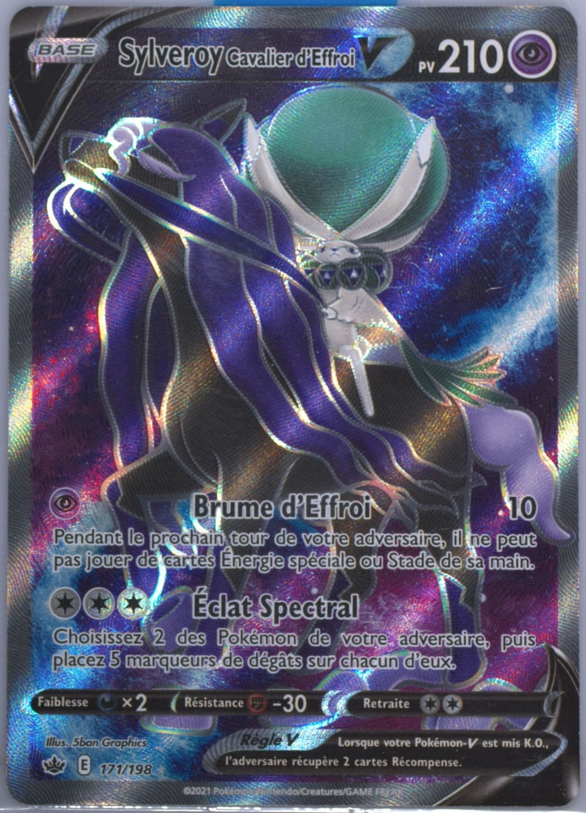 Full Art/Sylveroy Cavalier D'Effroi V French (171) 2021 Pokemon Sword & Shield Chilling Reign