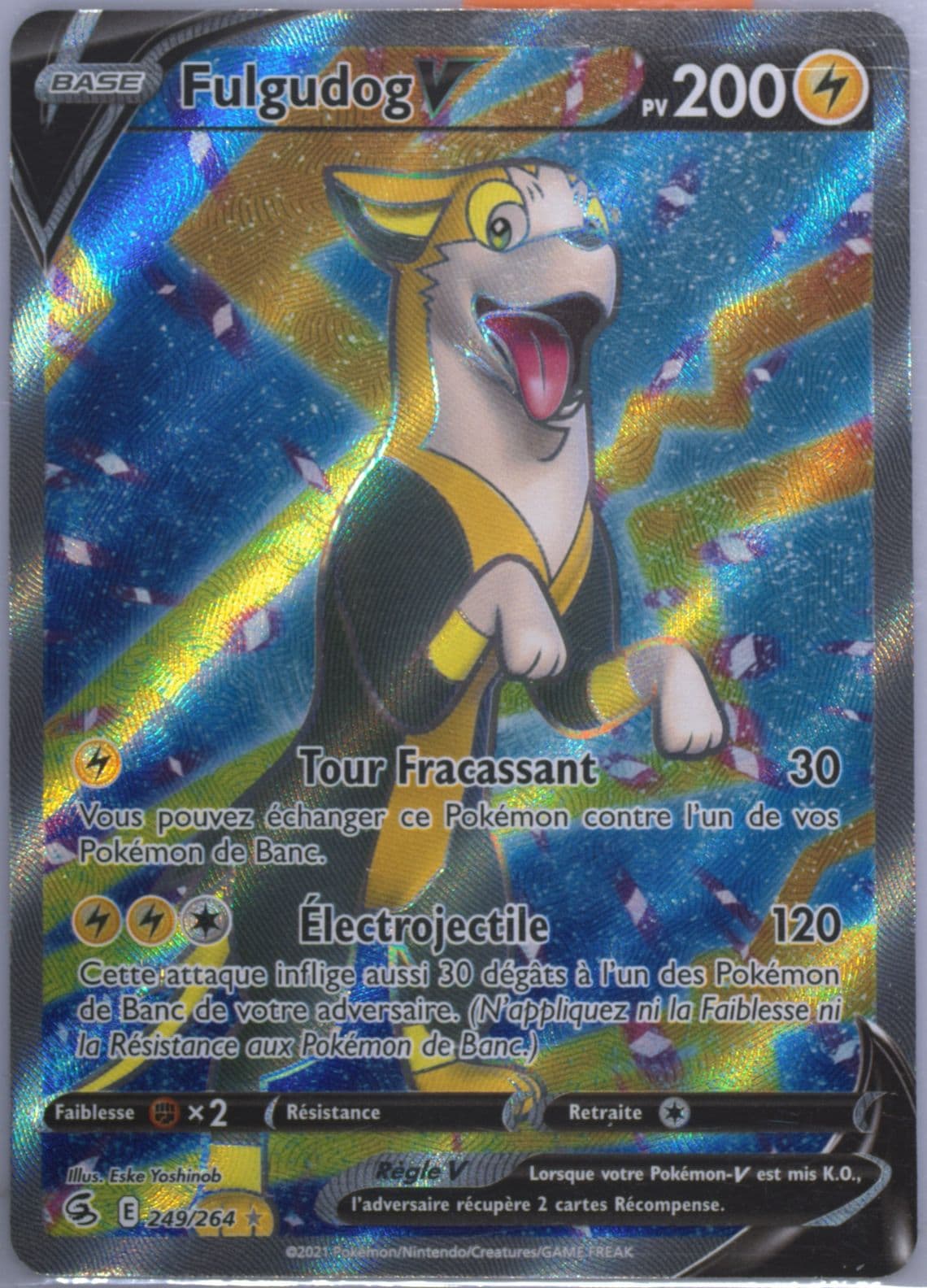 Full Art/Boltund V French (249) 2021 Pokemon Sword & Shield Fusion Strike