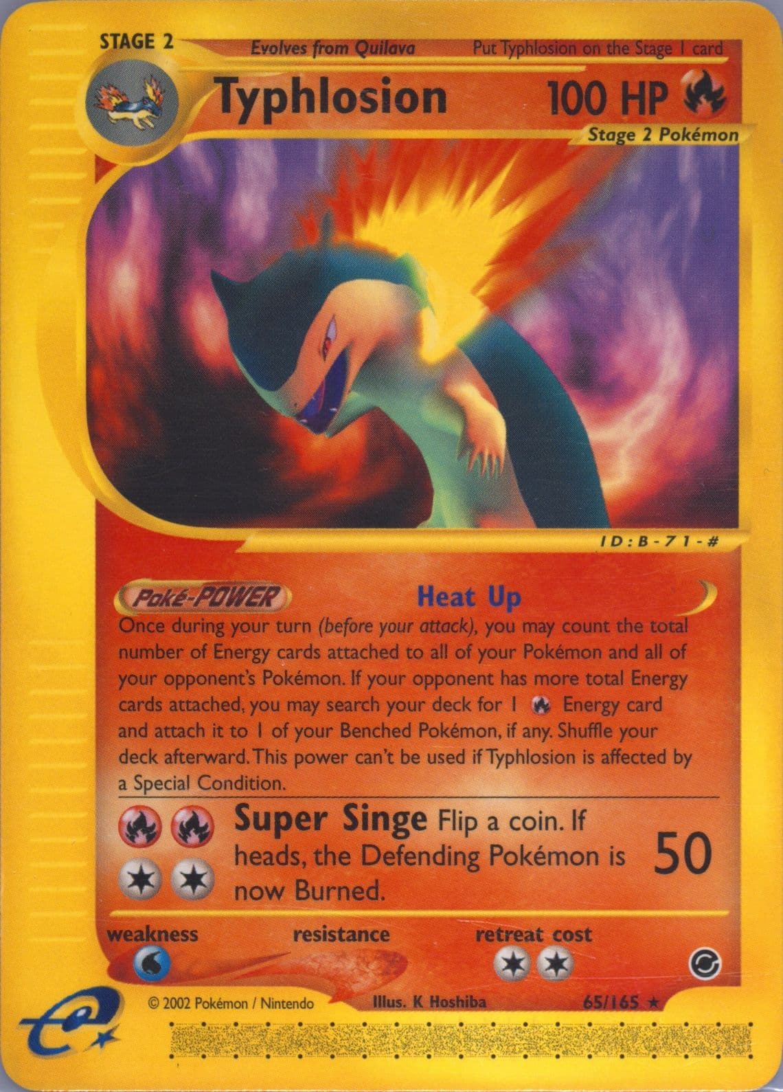 Typhlosion (65) 2002 Pokemon Expedition
