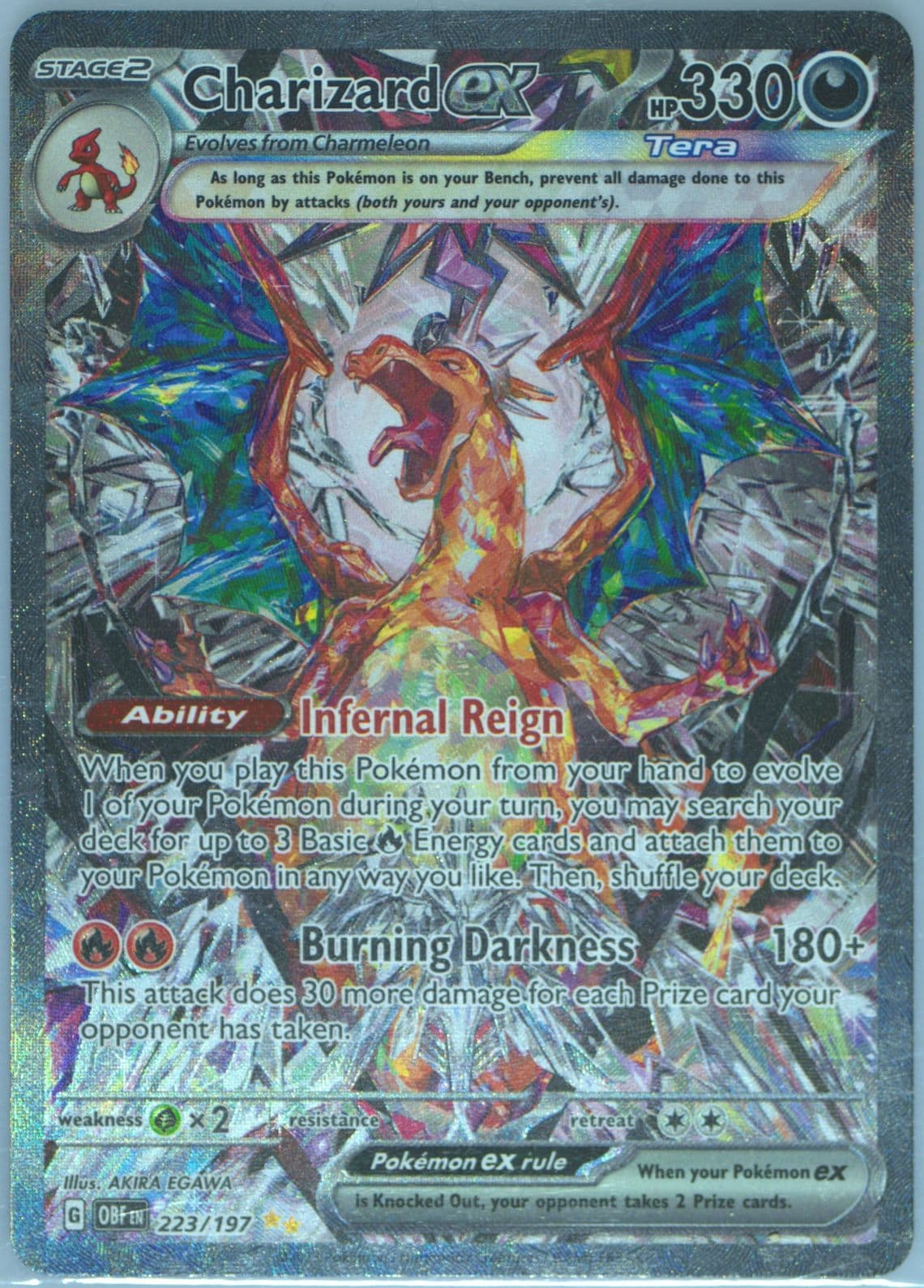 Charizard EX Special Illustration Rare (223) 2023 Pokemon Obf EN-Obsidian Flames