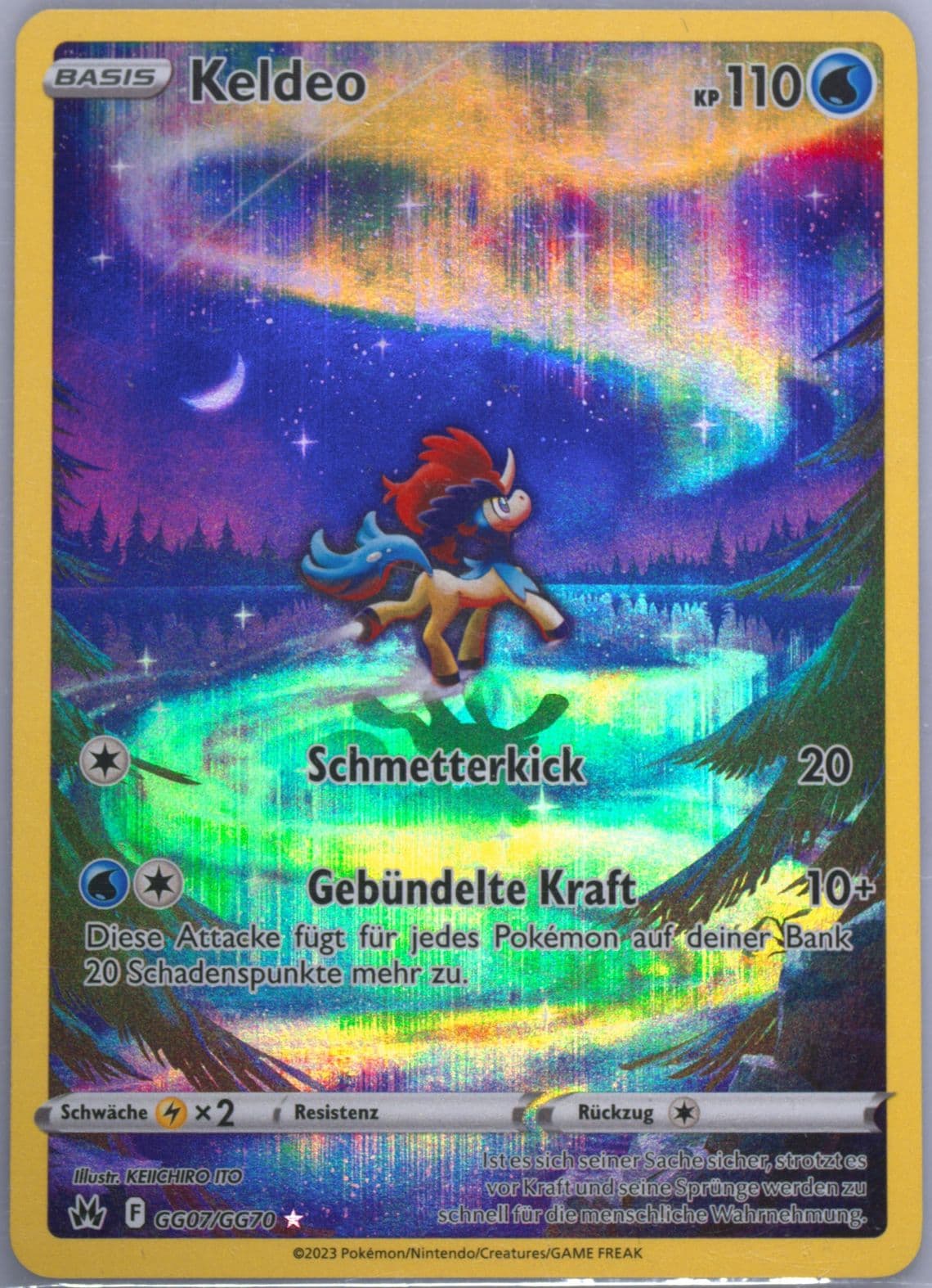 Full Art/Keldeo German (GG07) 2023 Pokemon Sword and Shield Crown Zenith