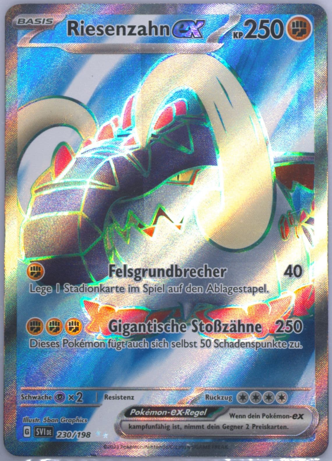 Great Tusk EX Ultra Rare (230) 2023 Pokemon German Svi de-Scarlet & Violet