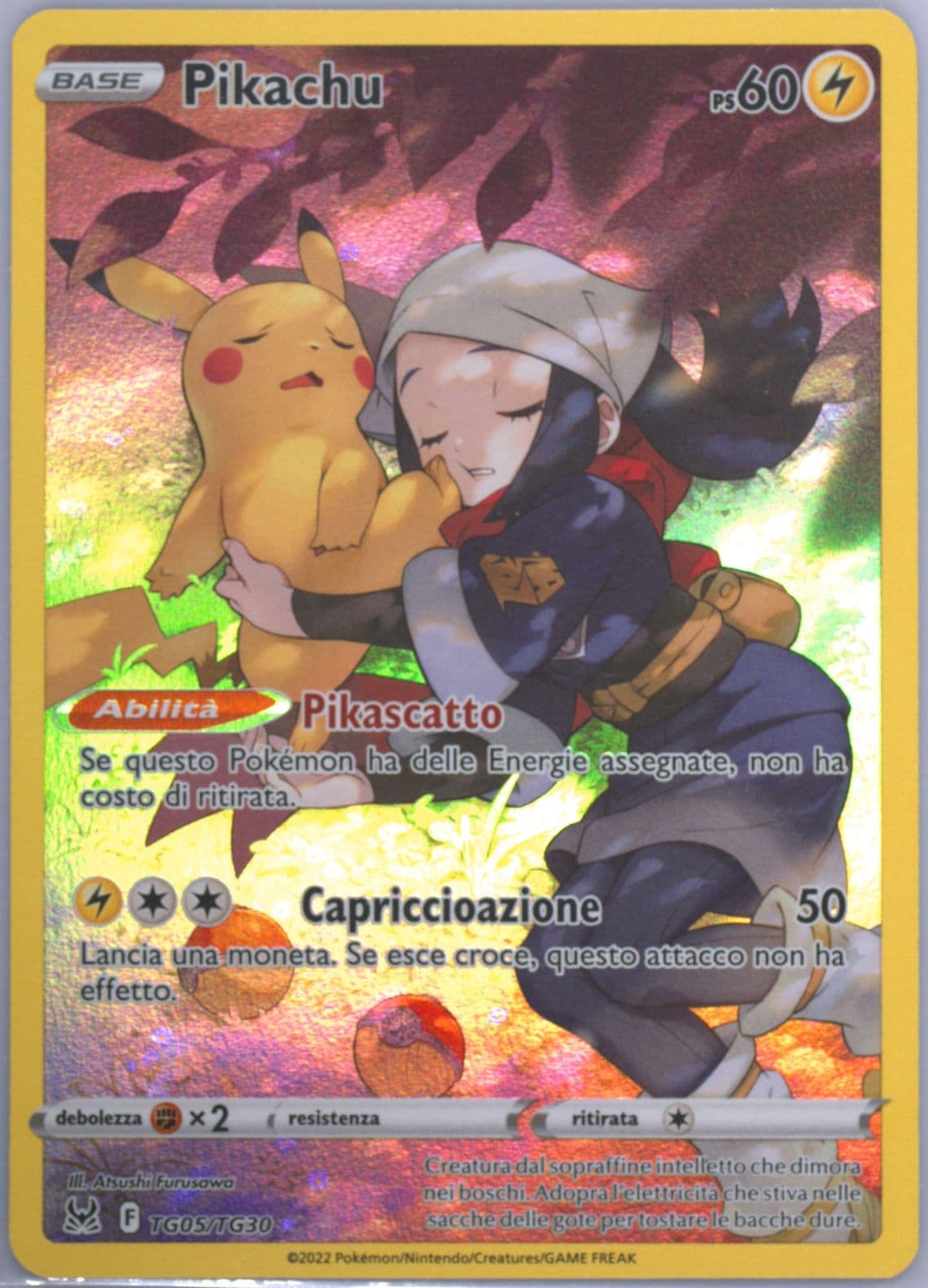 Full Art/Pikachu Italian (TG05) 2022 Pokemon Sword & Shield Lost Origin