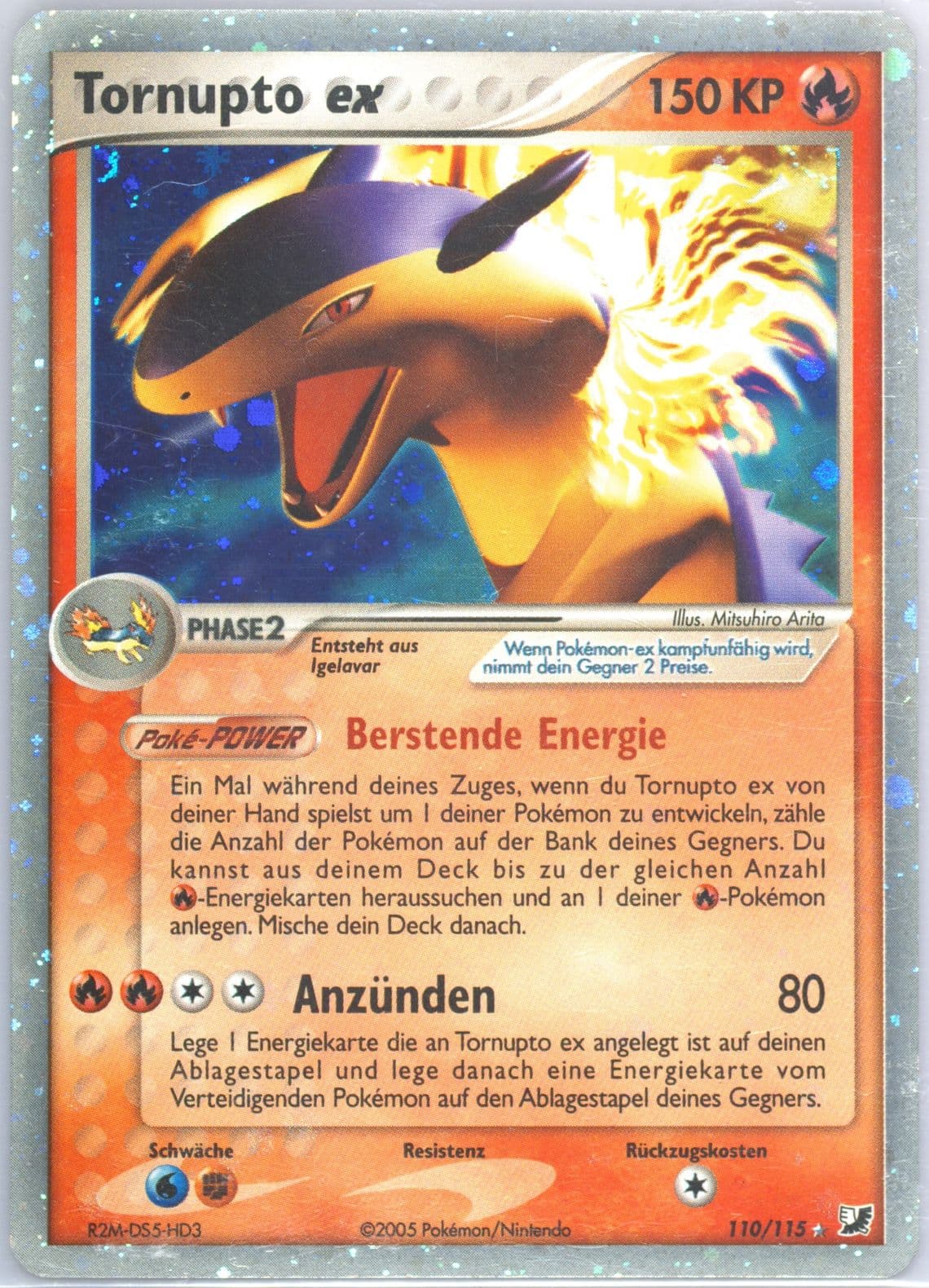 Tornupto EX-Holo German (110) 2005 Pokemon EX Unseen Forces