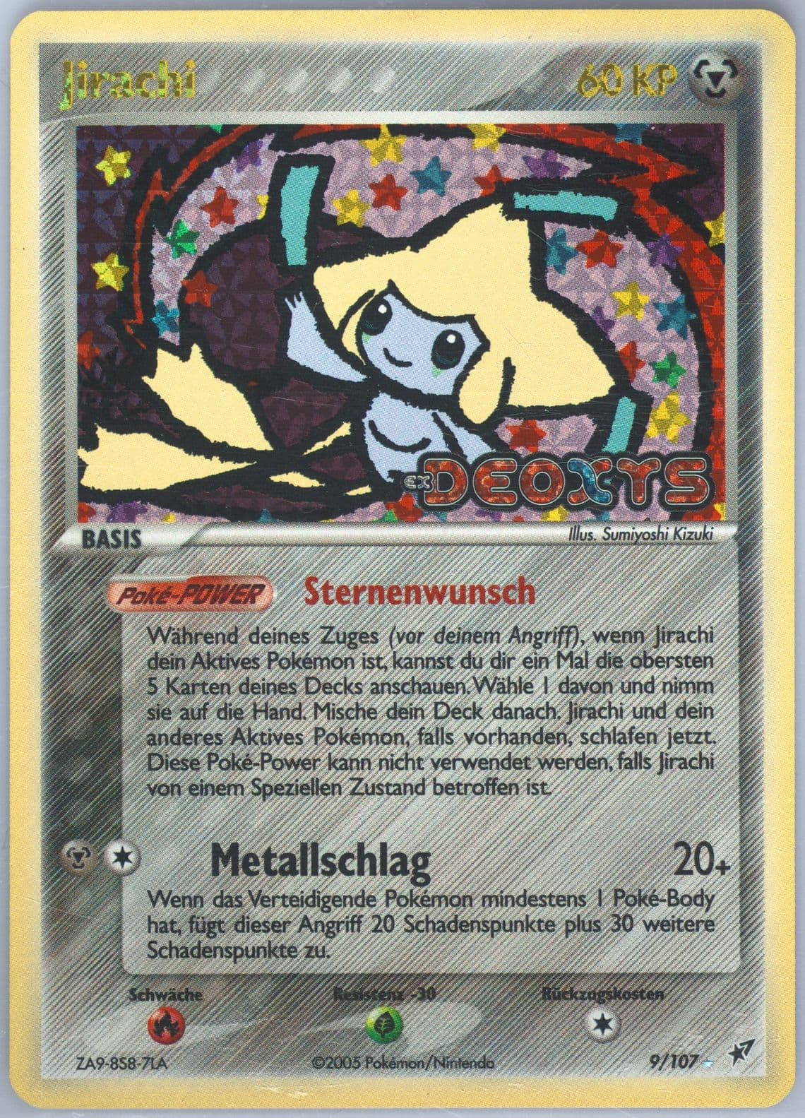 Jirachi-Reverse Foil German (9) 2005 Pokemon EX Deoxys