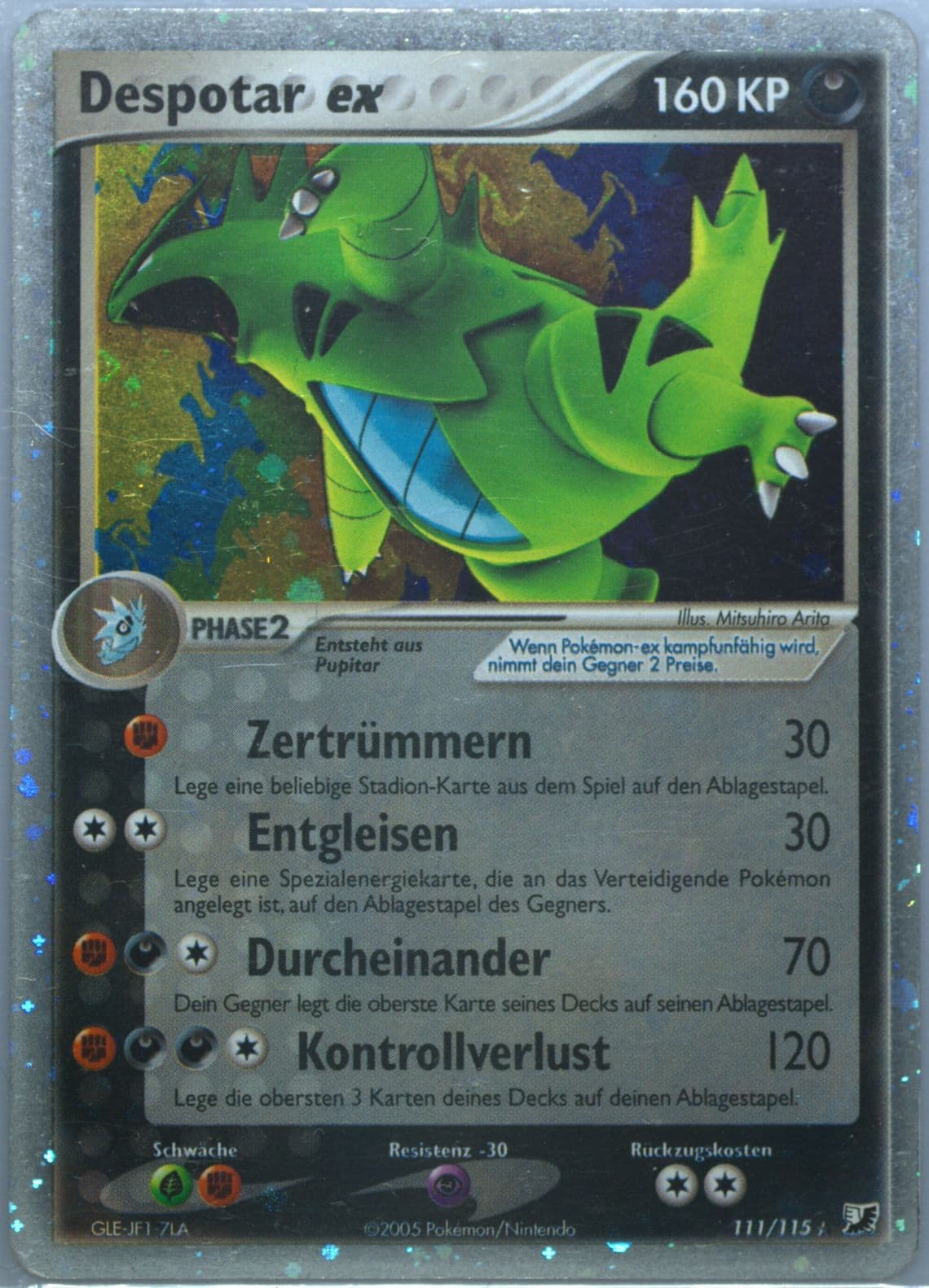 Despotar EX-Holo German (111) 2005 Pokemon EX Unseen Forces