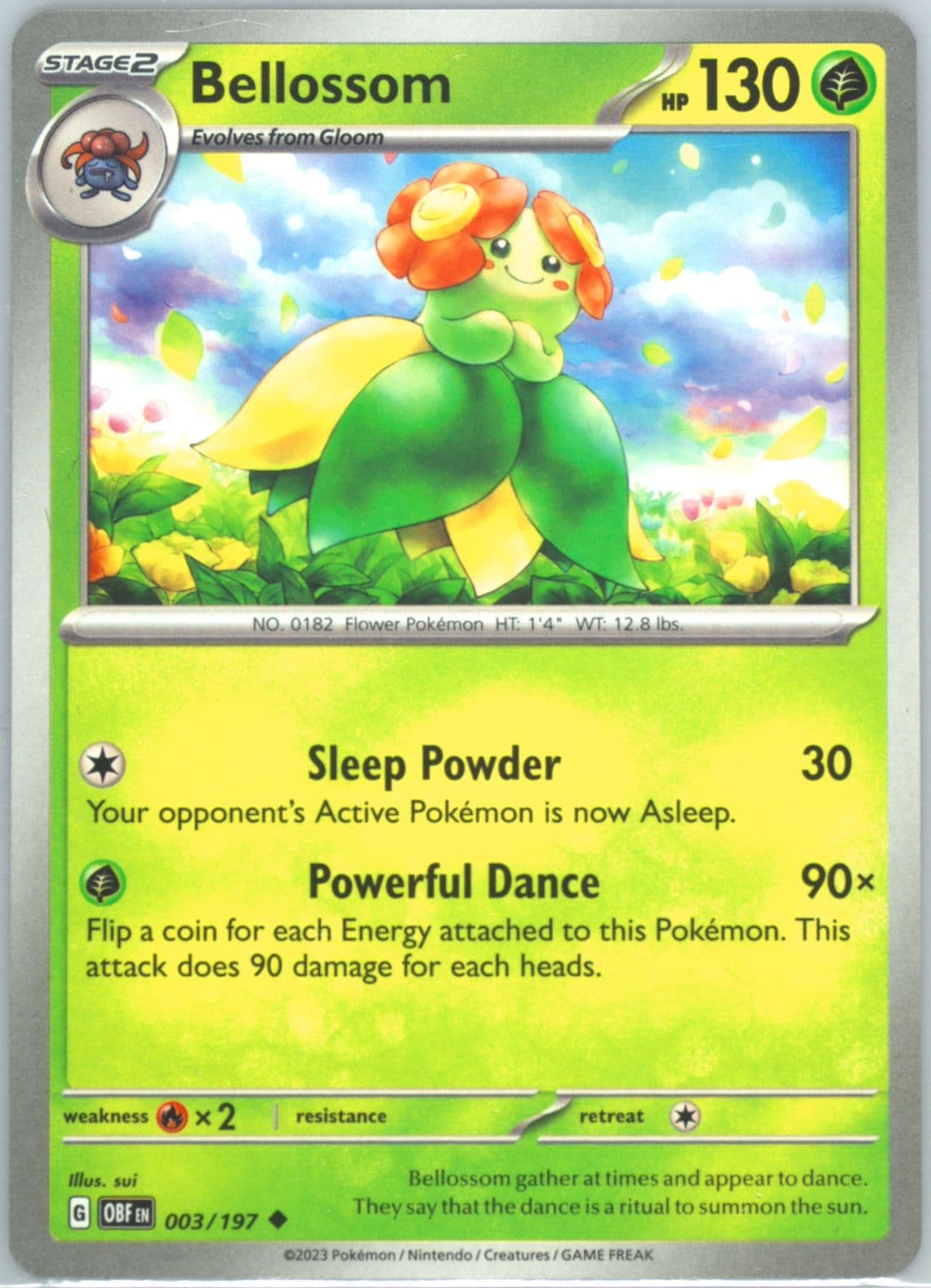 Bellossom (003) 2023 Pokemon Obf EN-Obsidian Flames