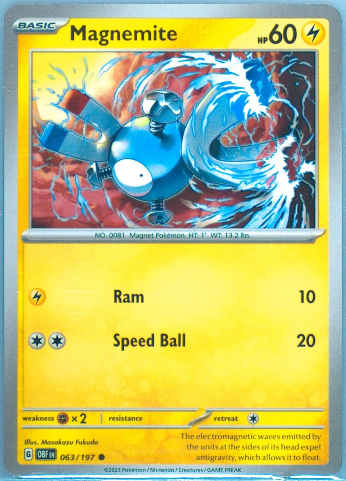 Magnemite (063) 2023 Pokemon Obf EN-Obsidian Flames