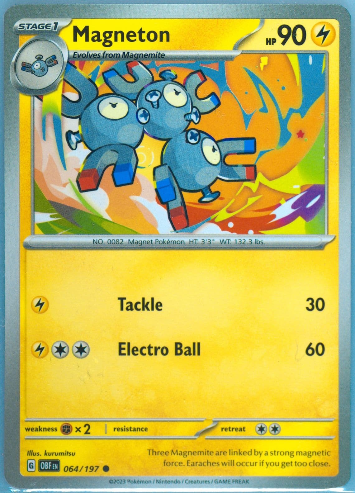 Magneton (064) 2023 Pokemon Obf EN-Obsidian Flames