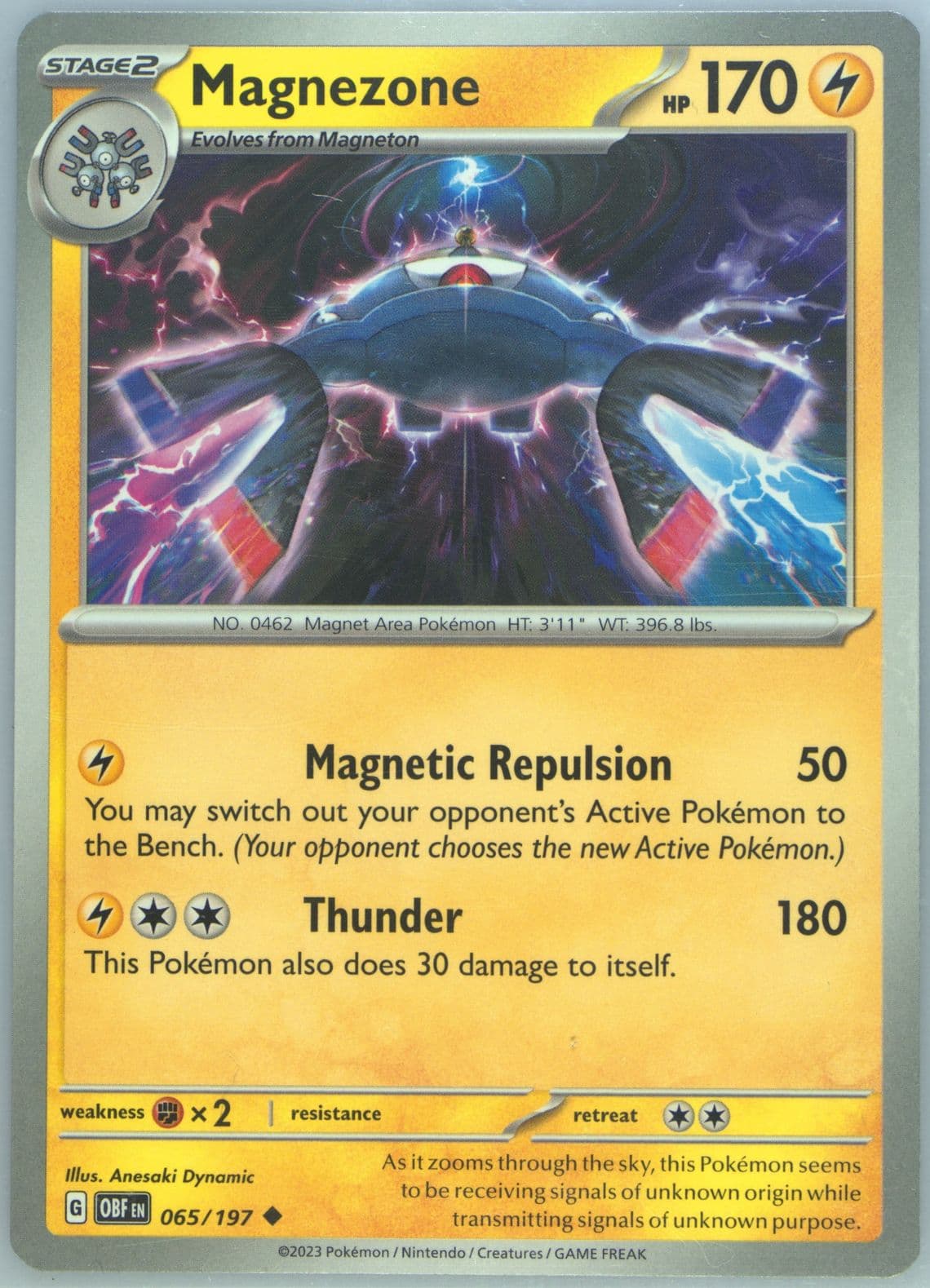 Magnezone (065) 2023 Pokemon Obf EN-Obsidian Flames