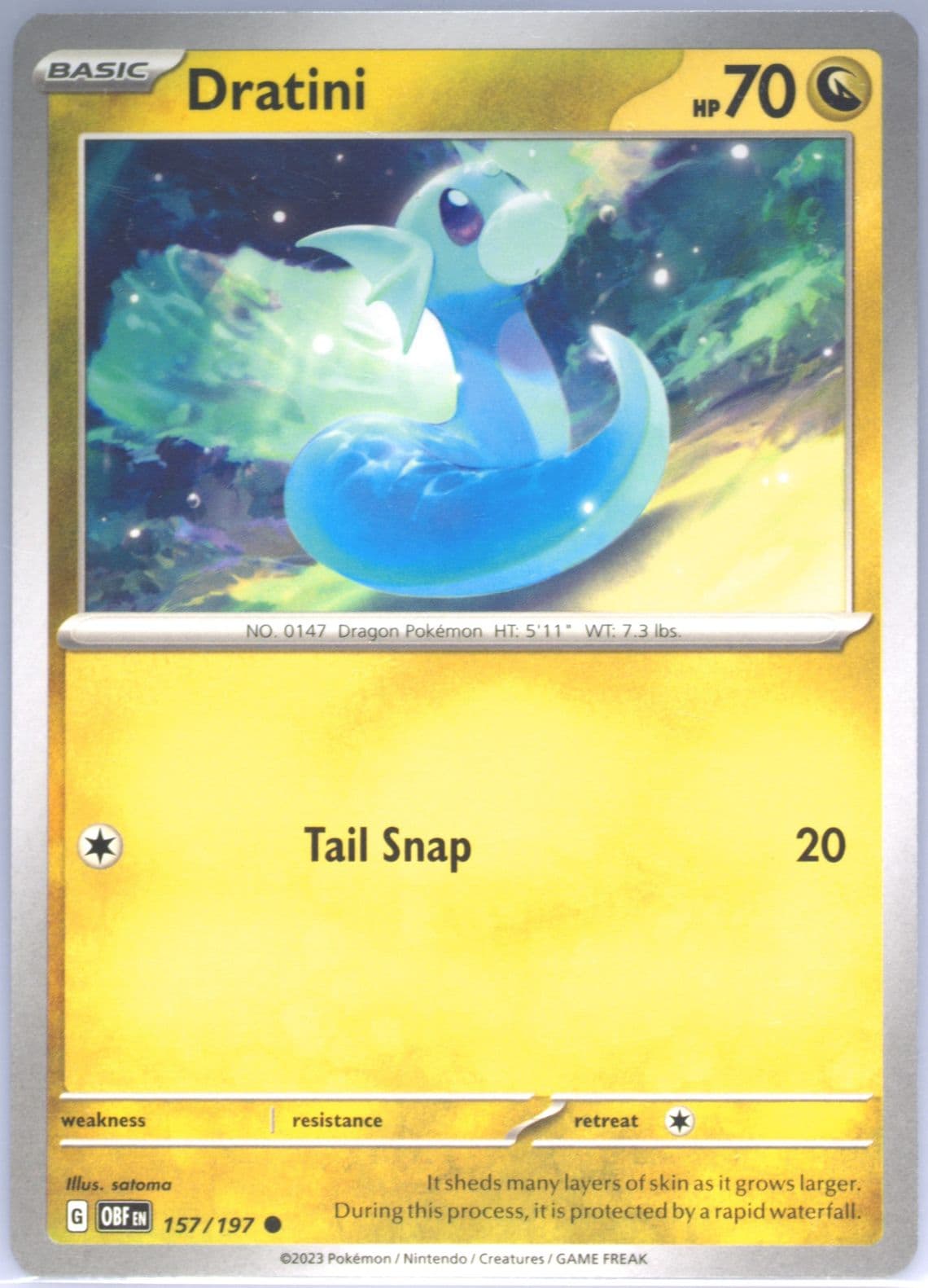 Dratini (157) 2023 Pokemon Obf EN-Obsidian Flames