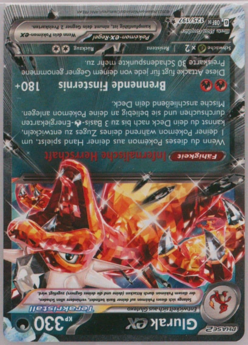 Charizard EX (125) 2023 Pokemon German Obf de-Obsidian Flames