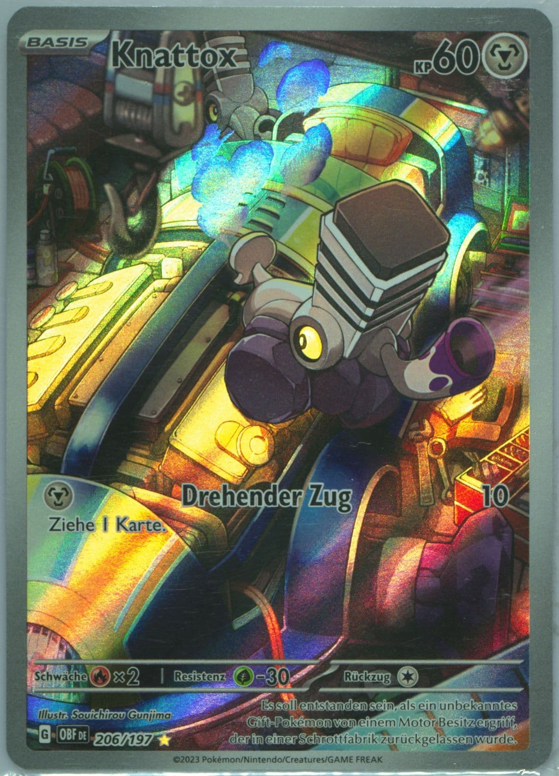 Varoom Illustration Rare (206) 2023 Pokemon German Obf de-Obsidian Flames