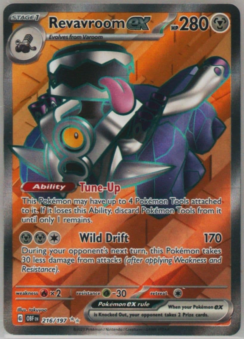 Revavroom EX Ultra Rare (216) 2023 Pokemon German Obf de-Obsidian Flames