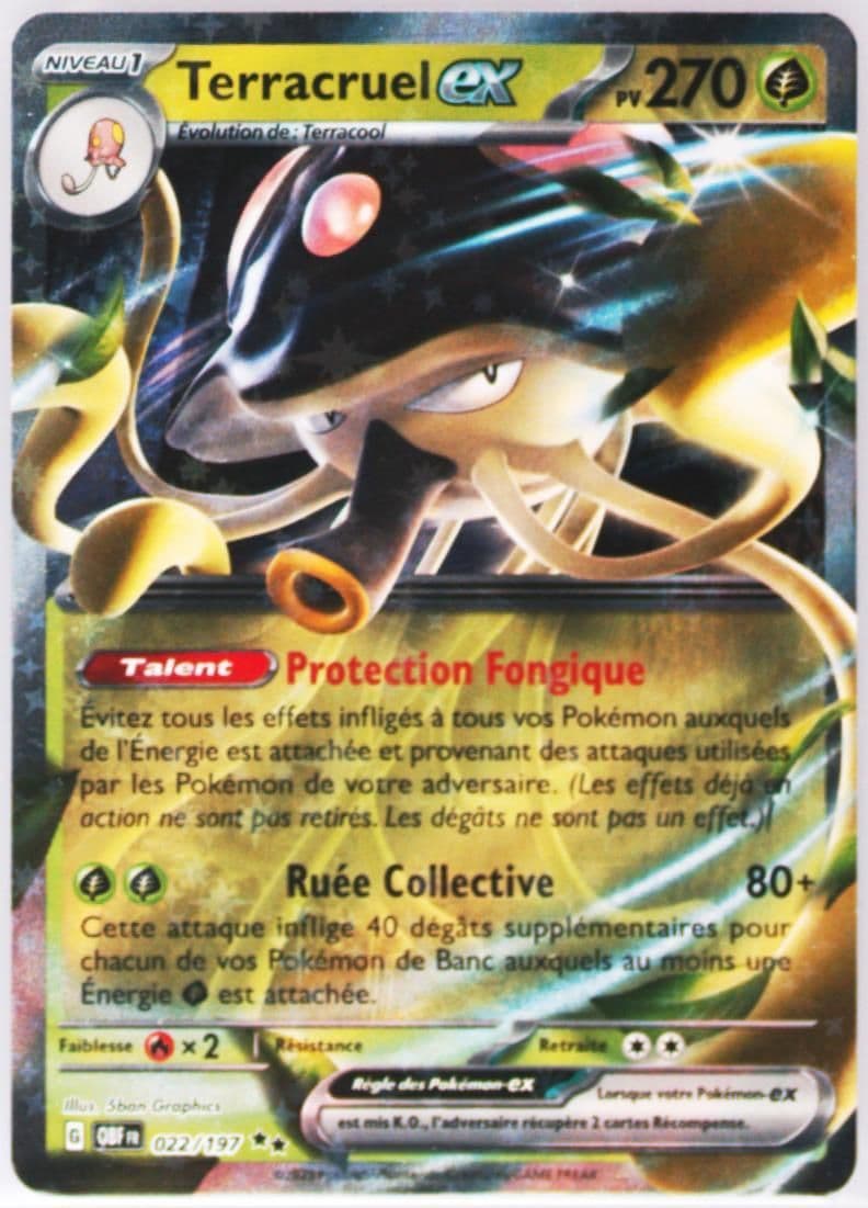 Toedscruel EX (022) 2023 Pokemon French Obf FR-Obsidian Flames
