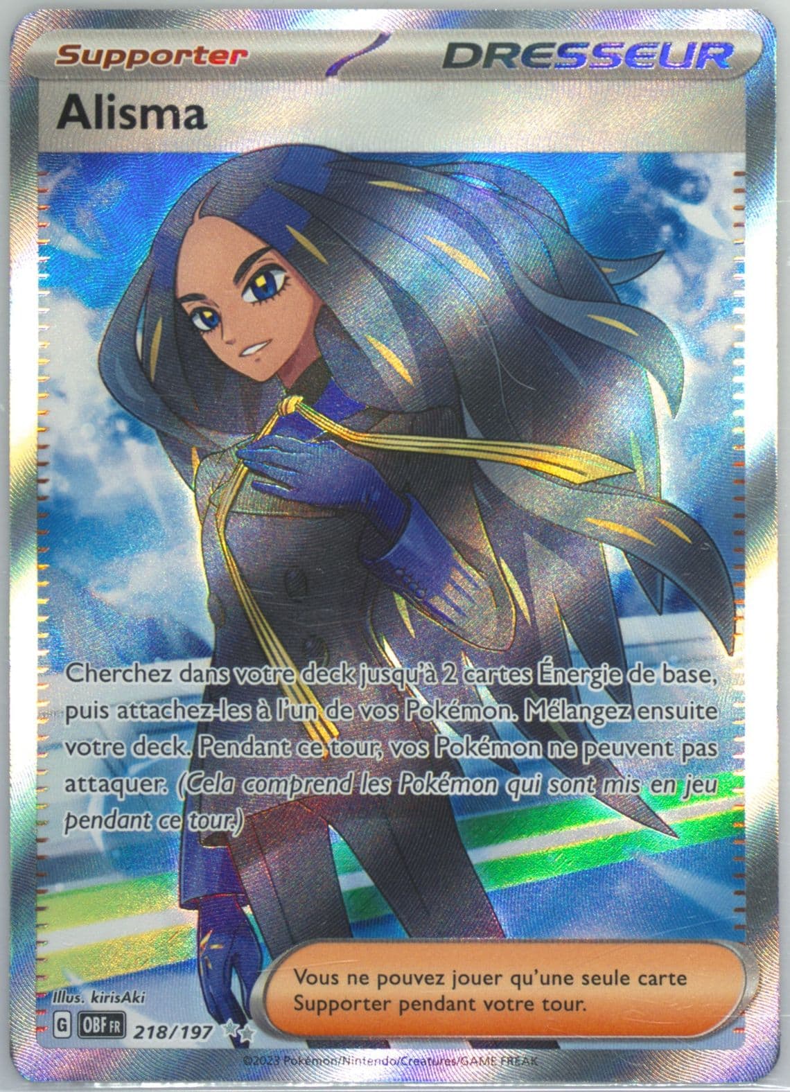 Geeta Ultra Rare (218) 2023 Pokemon French Obf FR-Obsidian Flames
