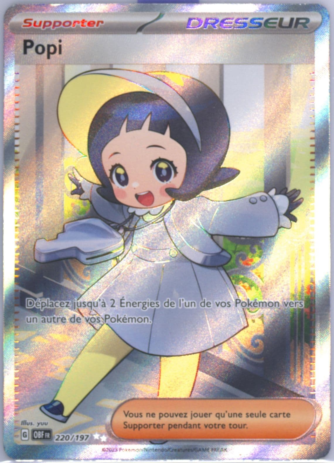 Poppy Ultra Rare (220) 2023 Pokemon French Obf FR-Obsidian Flames