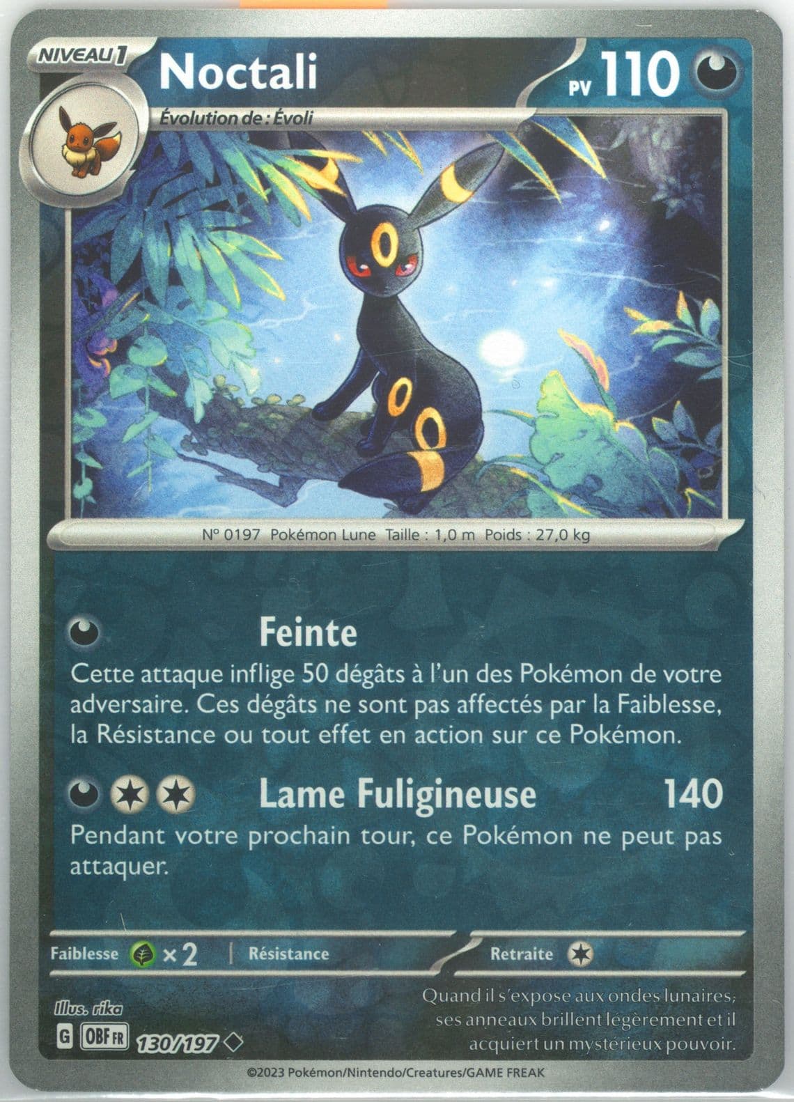 Umbreon (130) 2023 Pokemon French Obf FR-Obsidian Flames