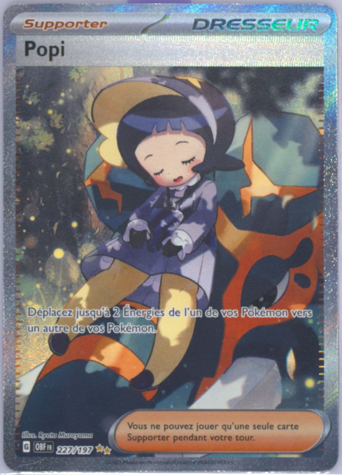 Poppy Special Illustration Rare (227) 2023 Pokemon French Obf FR-Obsidian Flames