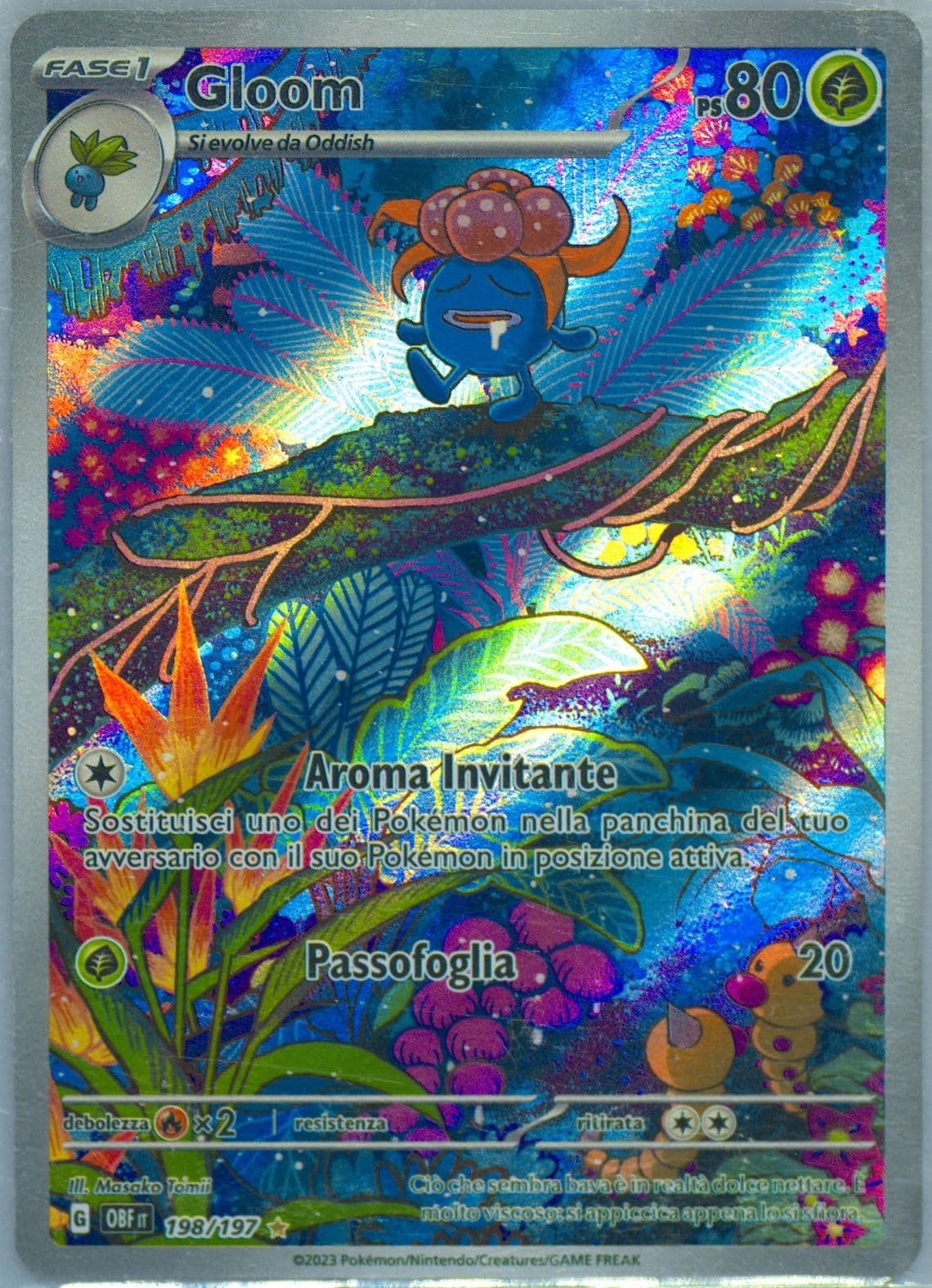 Gloom Illustration Rare (198) 2023 Pokemon Italian Obf It-Obsidian Flames