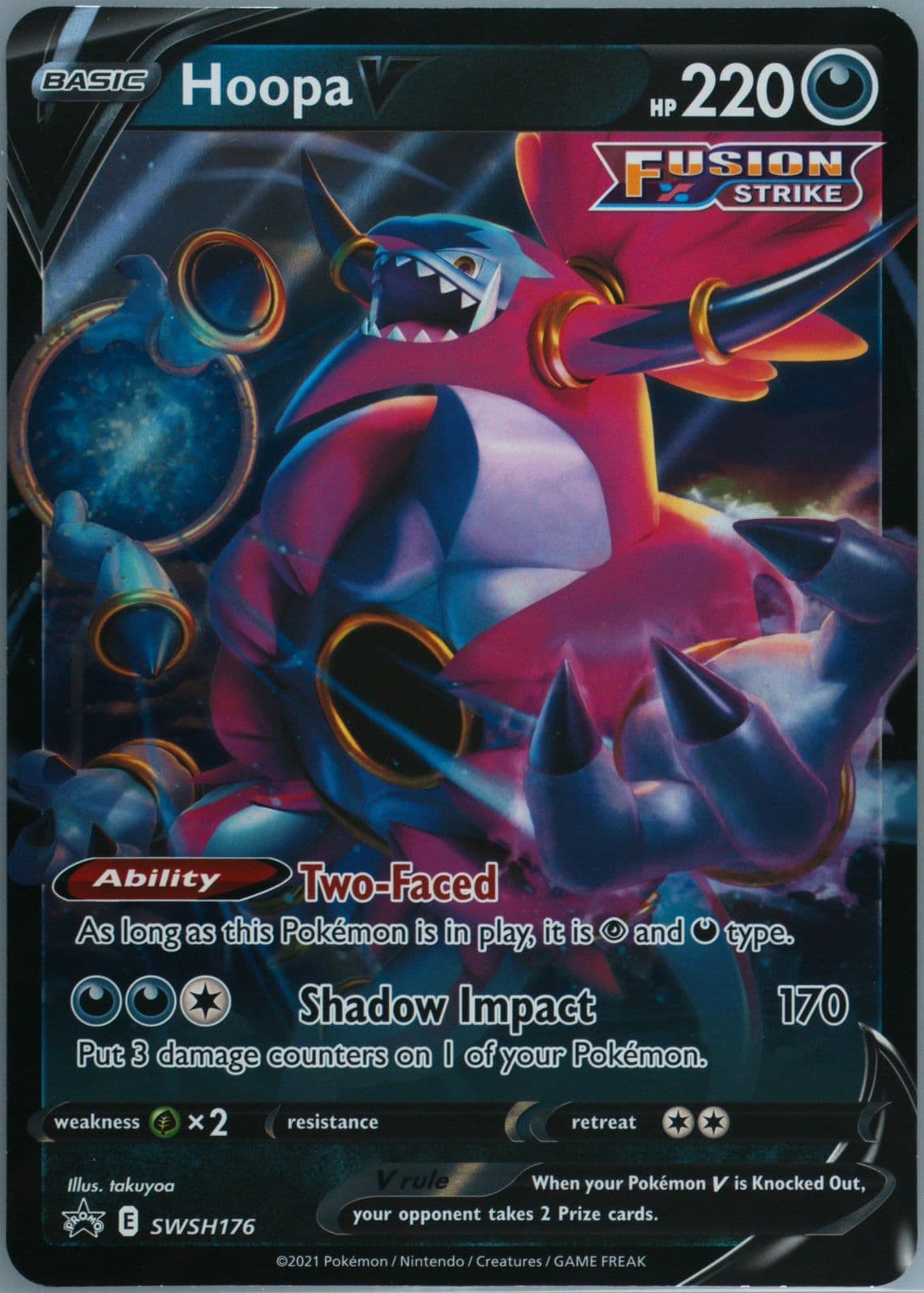 Hoopa V Hoopa V Box-Jumbo (176) 2021 Pokemon Swsh Black Star Promo