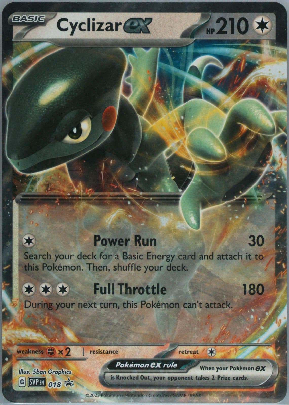 Cyclizar EX Cyclizar EX Box-Jumbo (018) 2023 Pokemon Svp EN-SV Black Star Promo
