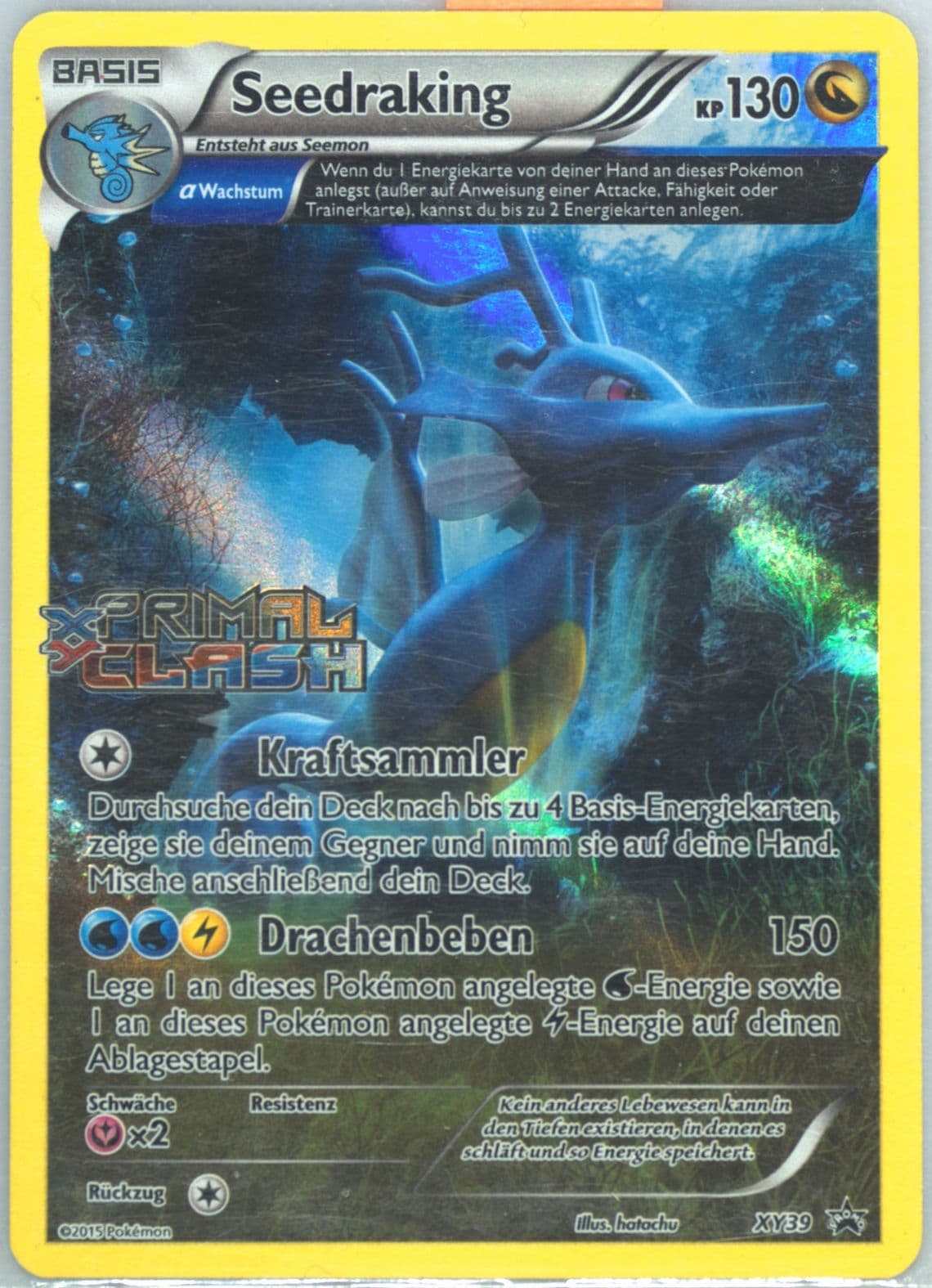 Seedraking-Holo Prerelease-German (XY39) 2016 Pokemon XY Black Star Promo