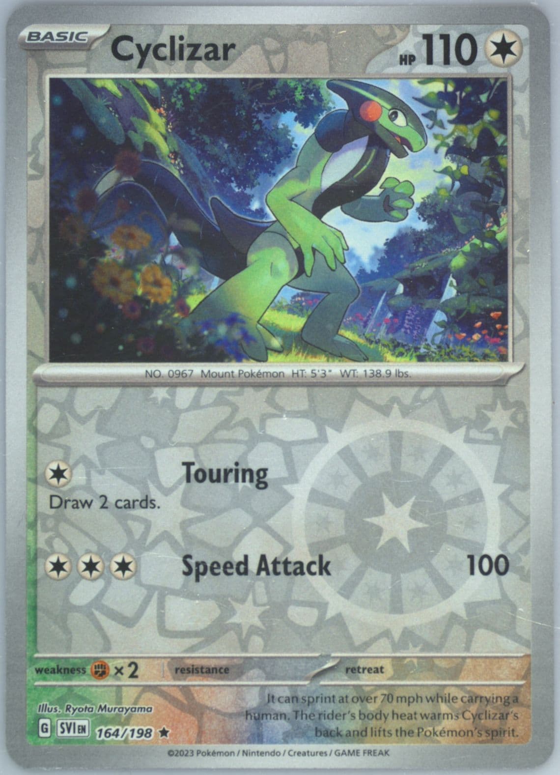 Cyclizar Reverse Holo (164) 2023 Pokemon Svi EN-Scarlet & Violet