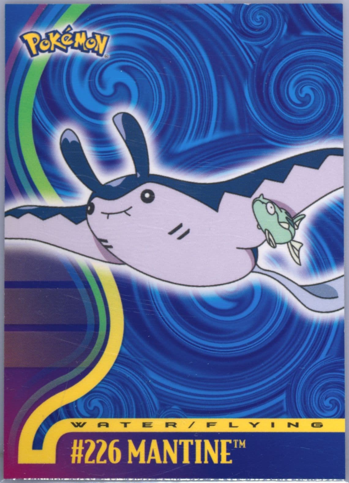 Mantine (226) 2001 Topps Pokemon Johto Series 1