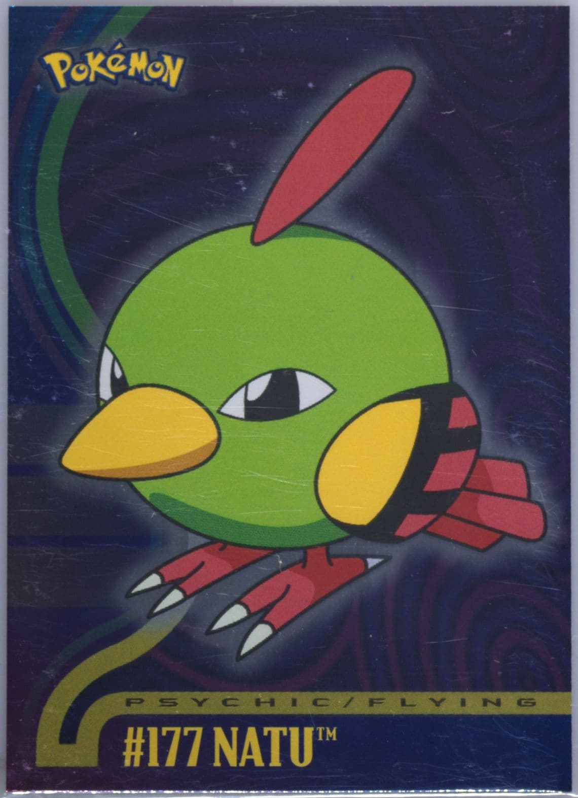Natu Foil (177) 2001 Topps Pokemon Johto Series 1