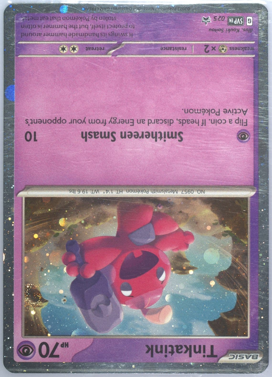 Tinkatink Paldea Evolved Three Pack Blister (025) 2023 Pokemon Svp EN-SV Black Star Promo