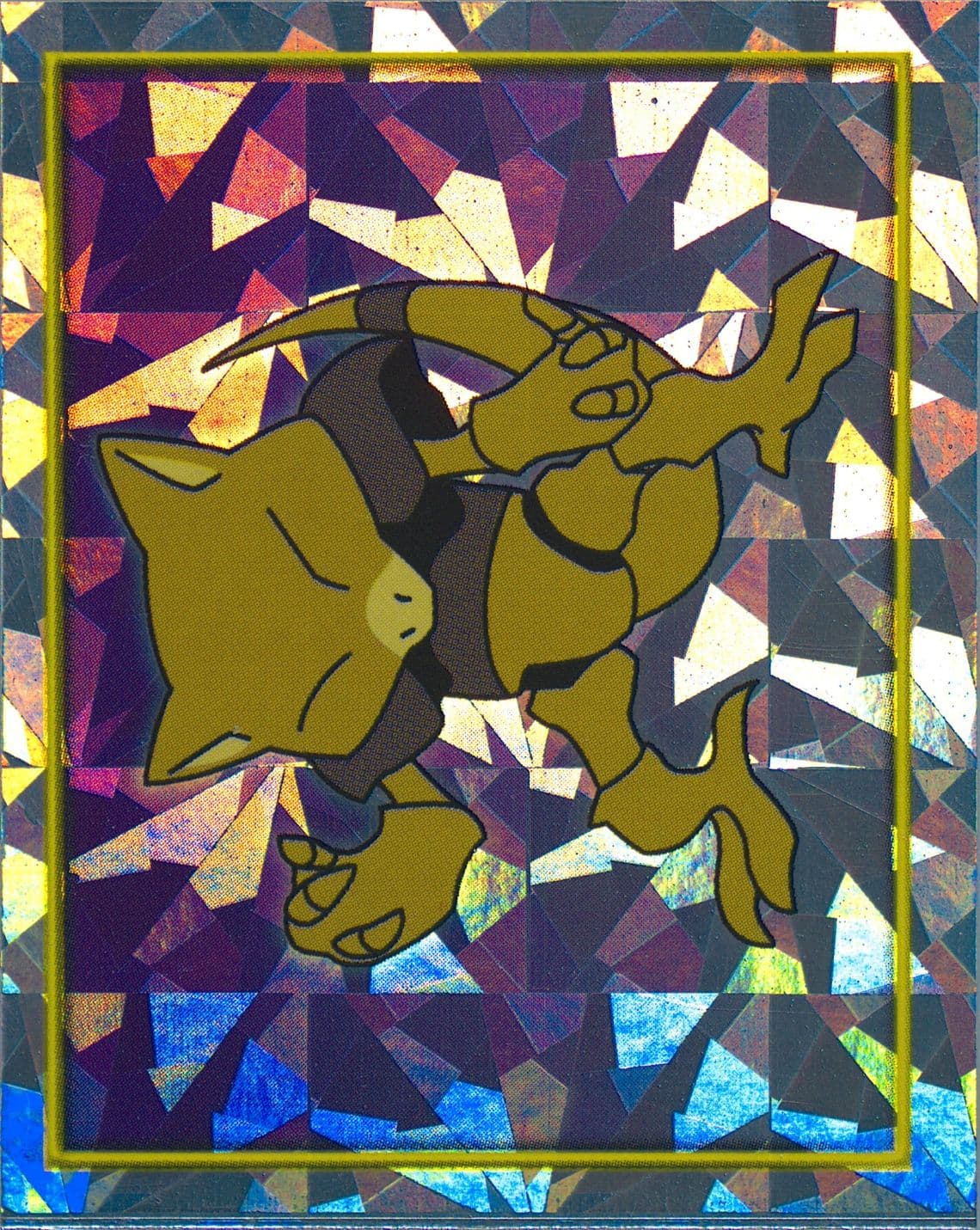 Abra-Prism Cracked Ice (110) 2000 Merlin Pokemon 2