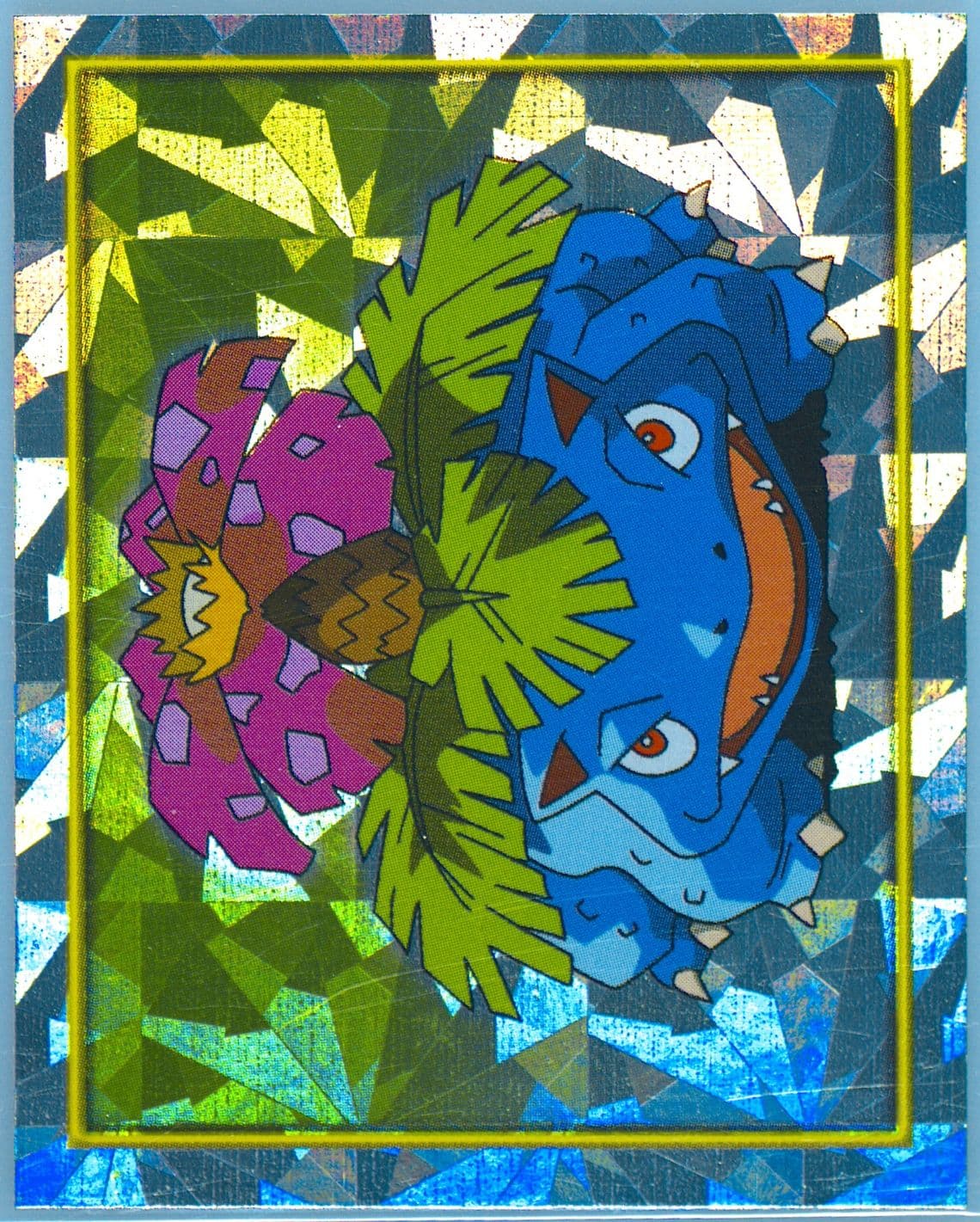 Venusaur-Prism Cracked Ice (124) 2000 Merlin Pokemon 2