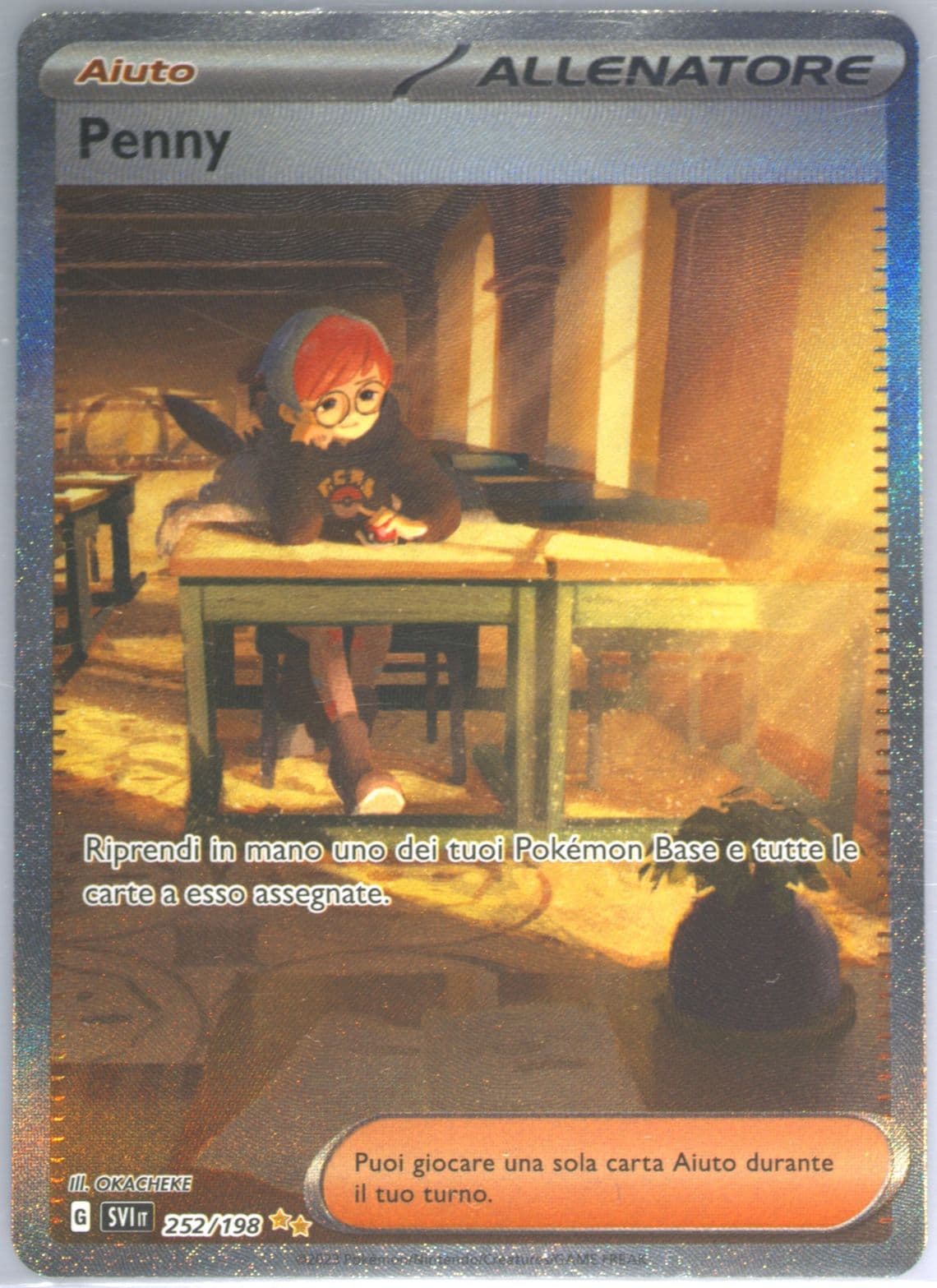 Penny Special Illustration Rare (252) 2023 Pokemon Italian Svi It-Scarlet & Violet