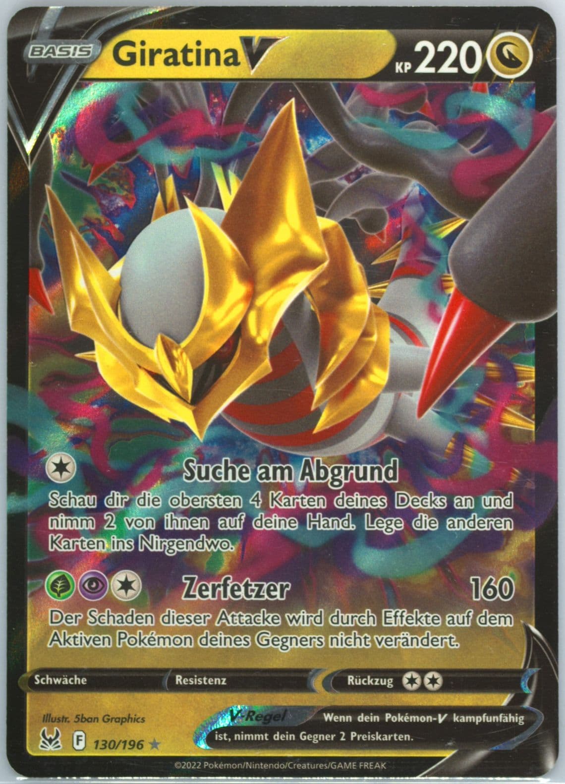 Giratina V German (130) 2022 Pokemon Sword & Shield Lost Origin