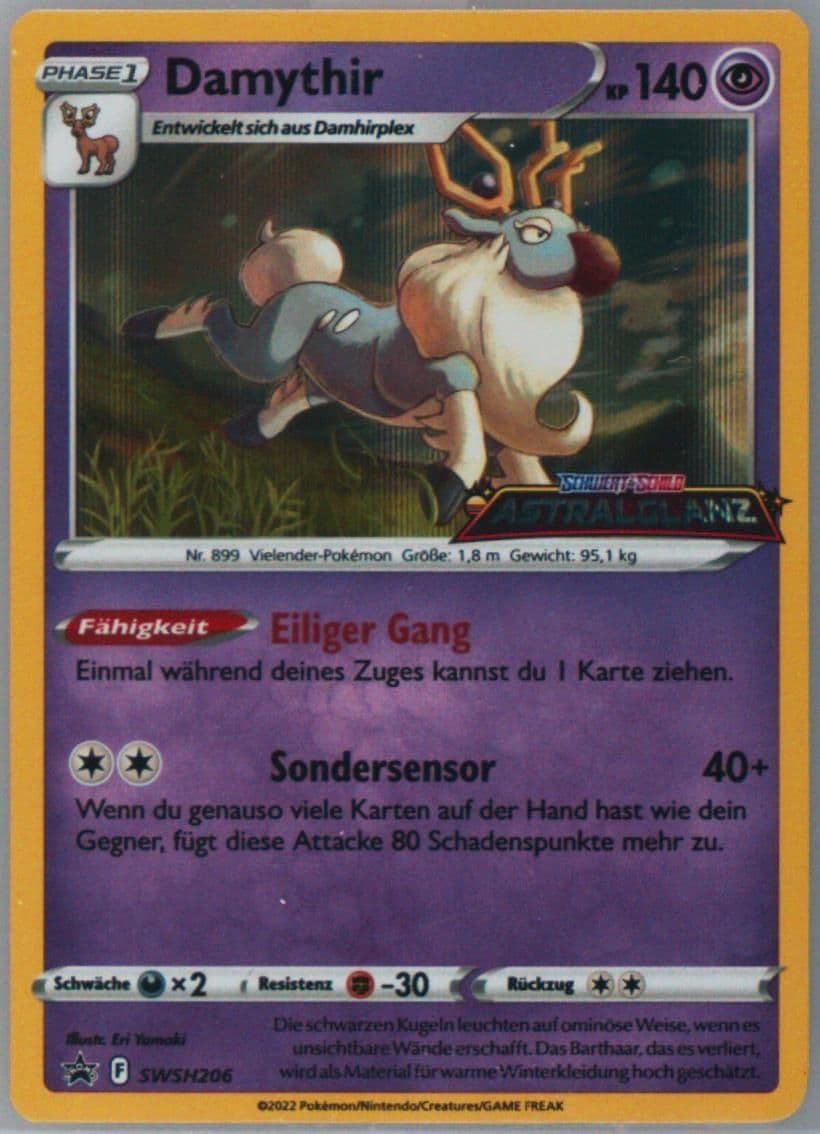 Damythir-Holo Prerelease-German (206) 2022 Pokemon Swsh Black Star Promo
