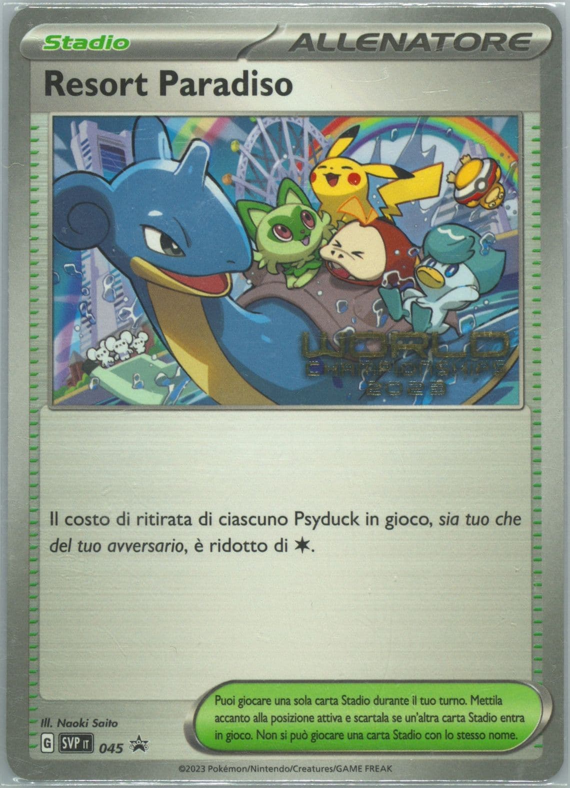 Paradise Resort World Championships 2023 (045) 2023 Pokemon Italian Svp It-SV Black Star Promo