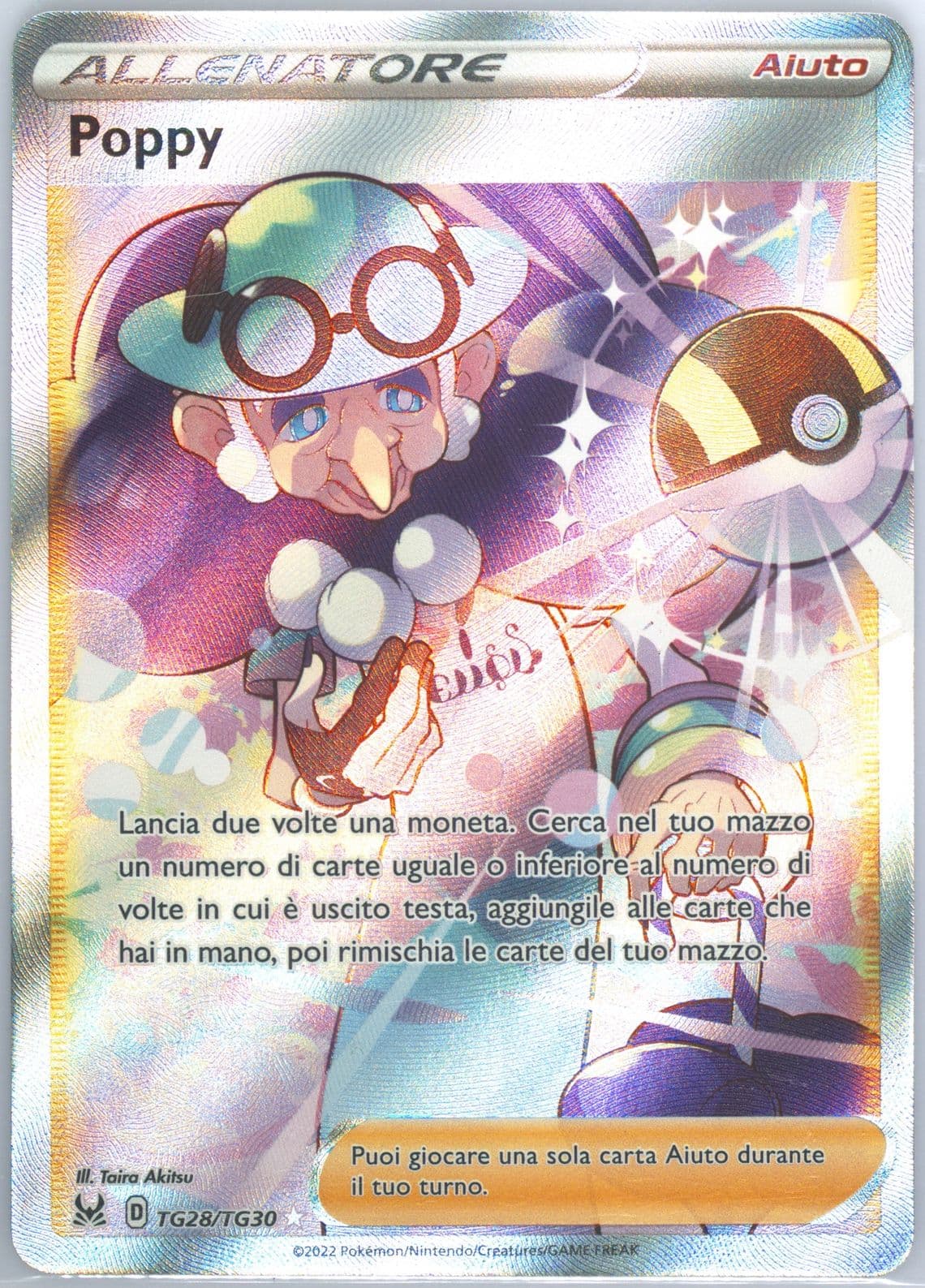 Full Art/Poppy Italian (TG28) 2022 Pokemon Sword & Shield Lost Origin