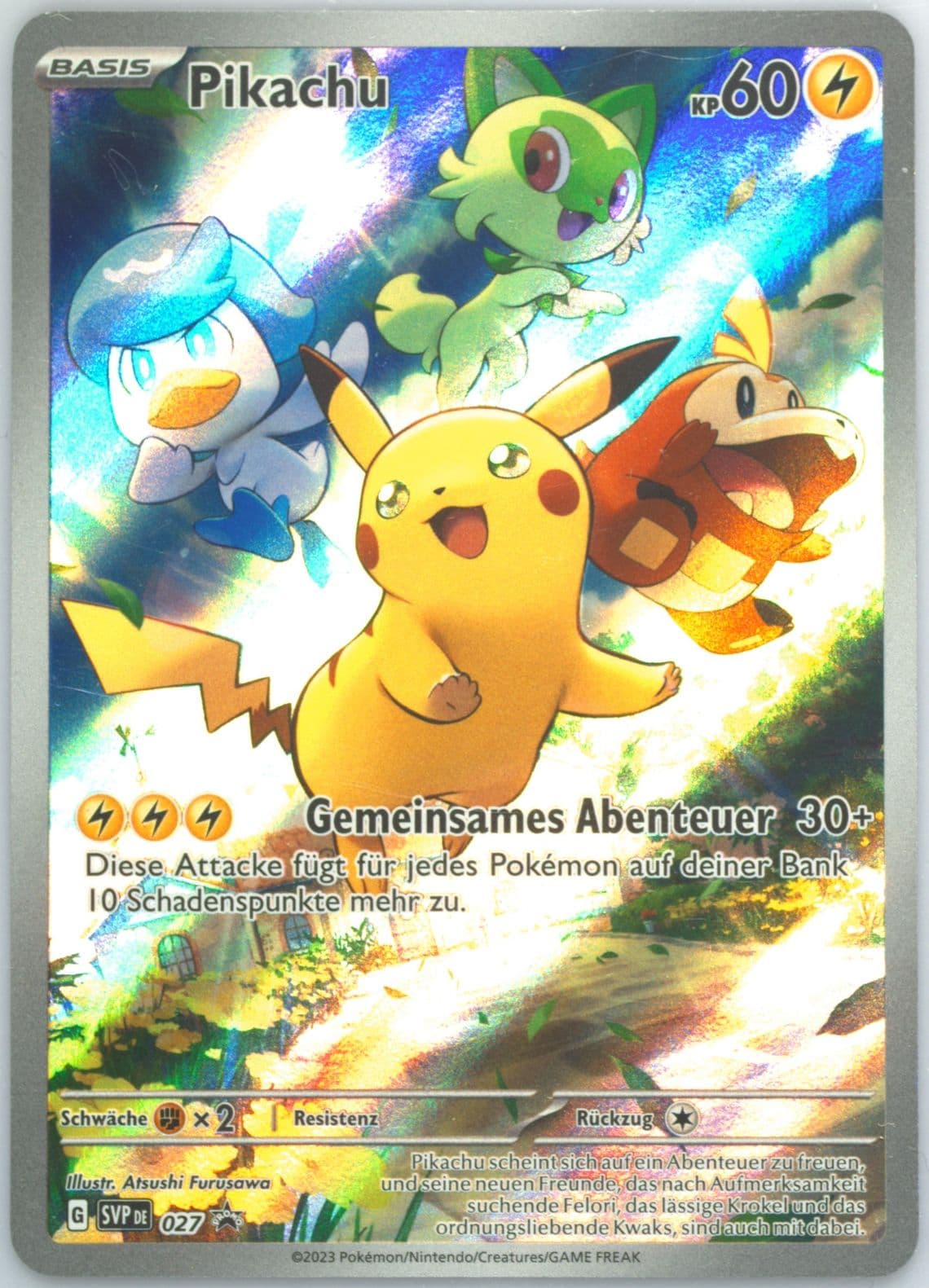 Pikachu Paldea Evolved Elite Trainer Box (027) 2023 Pokemon German Svp de-SV Black Star Promo