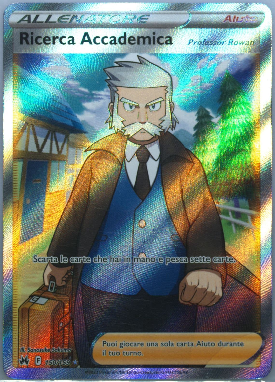 Full Art/Professor's Research Italian (150) 2023 Pokemon Sword and Shield Crown Zenith