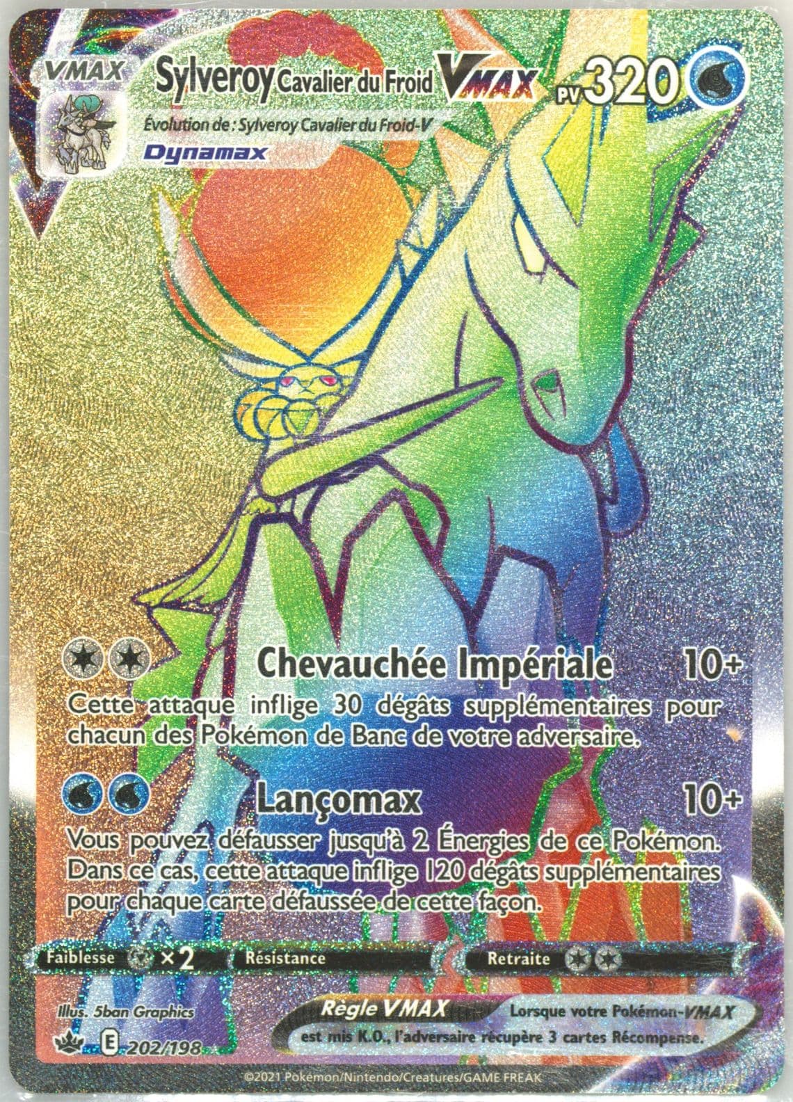 Full Art/Sylveroy Cavalier Du Froid Vmax French-Secret (202) 2021 Pokemon Sword & Shield Chilling Reign