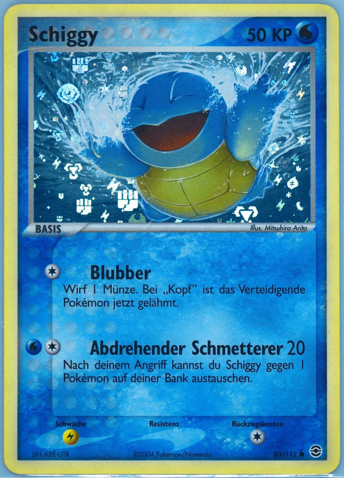 Schiggy-Reverse Foil German (83) 2004 Pokemon EX Fire Red & Leaf Green