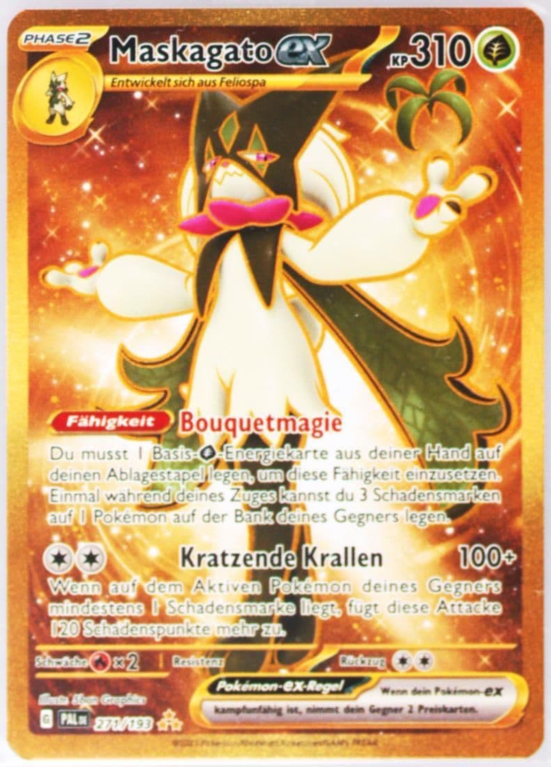 Meowscarada EX Hyper Rare (271) 2023 Pokemon German Pal de-Paldea Evolved