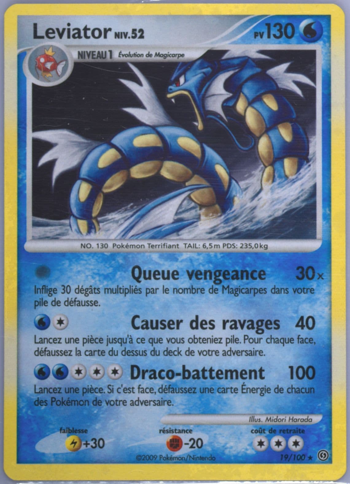 Leviator-Holo (19) 2009 Pokemon French Diamond & Pearl Stormfront