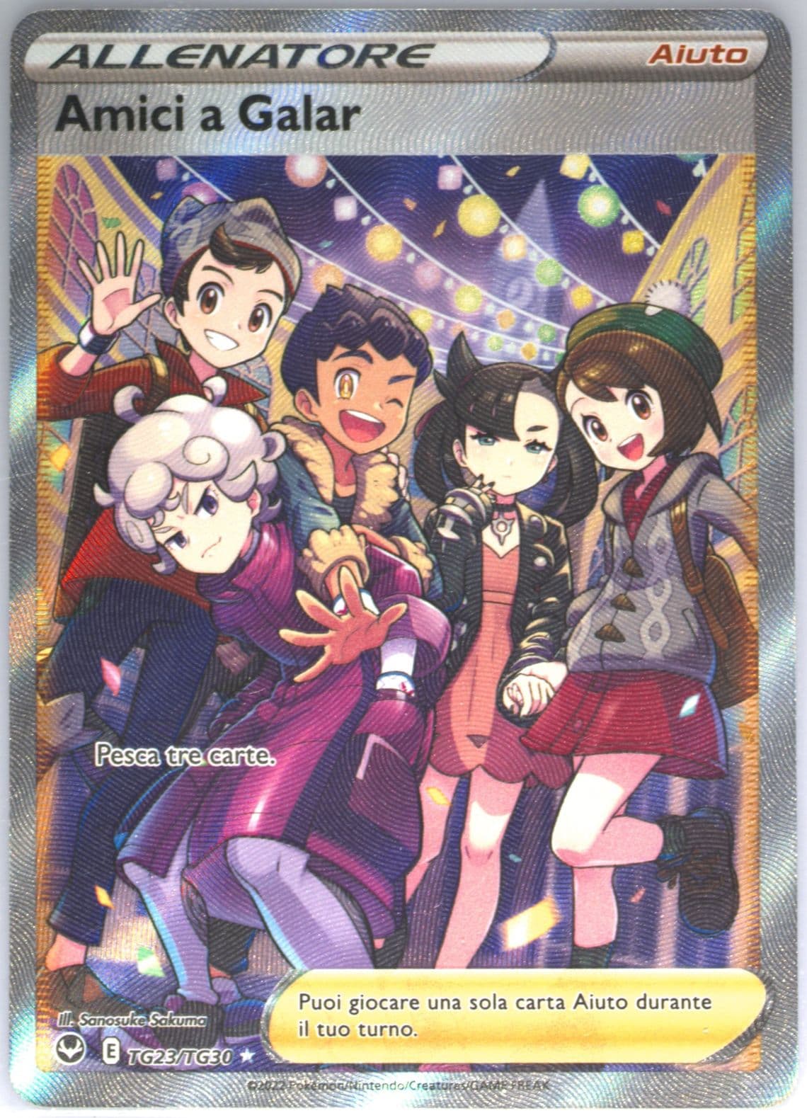 Full Art/Amici A Galar Italian (TG23) 2022 Pokemon Sword & Shield Silver Tempest