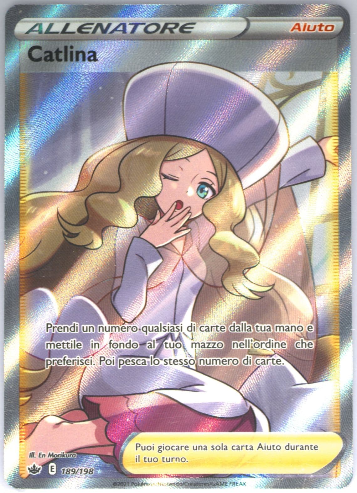Full Art/Catlina Italian (189) 2021 Pokemon Sword & Shield Chilling Reign