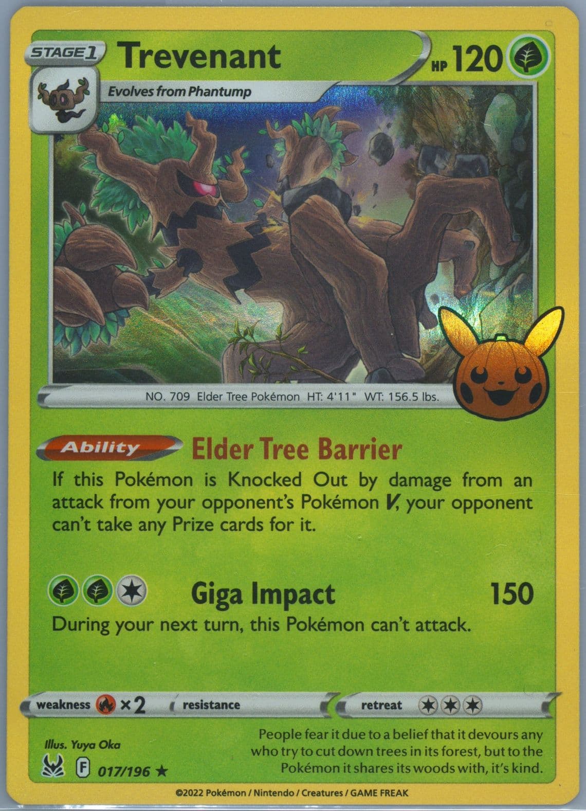 Trevenant (017) 2023 Pokemon Trick or Trade