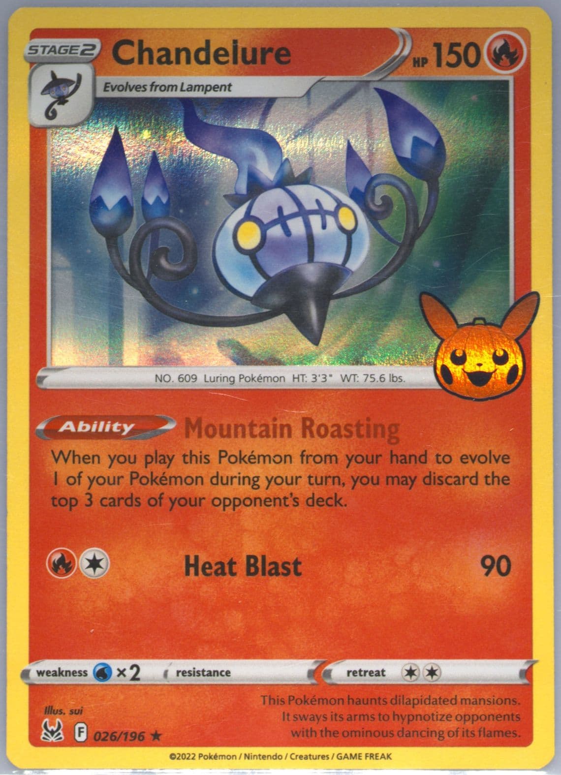 Chandelure (026) 2023 Pokemon Trick or Trade