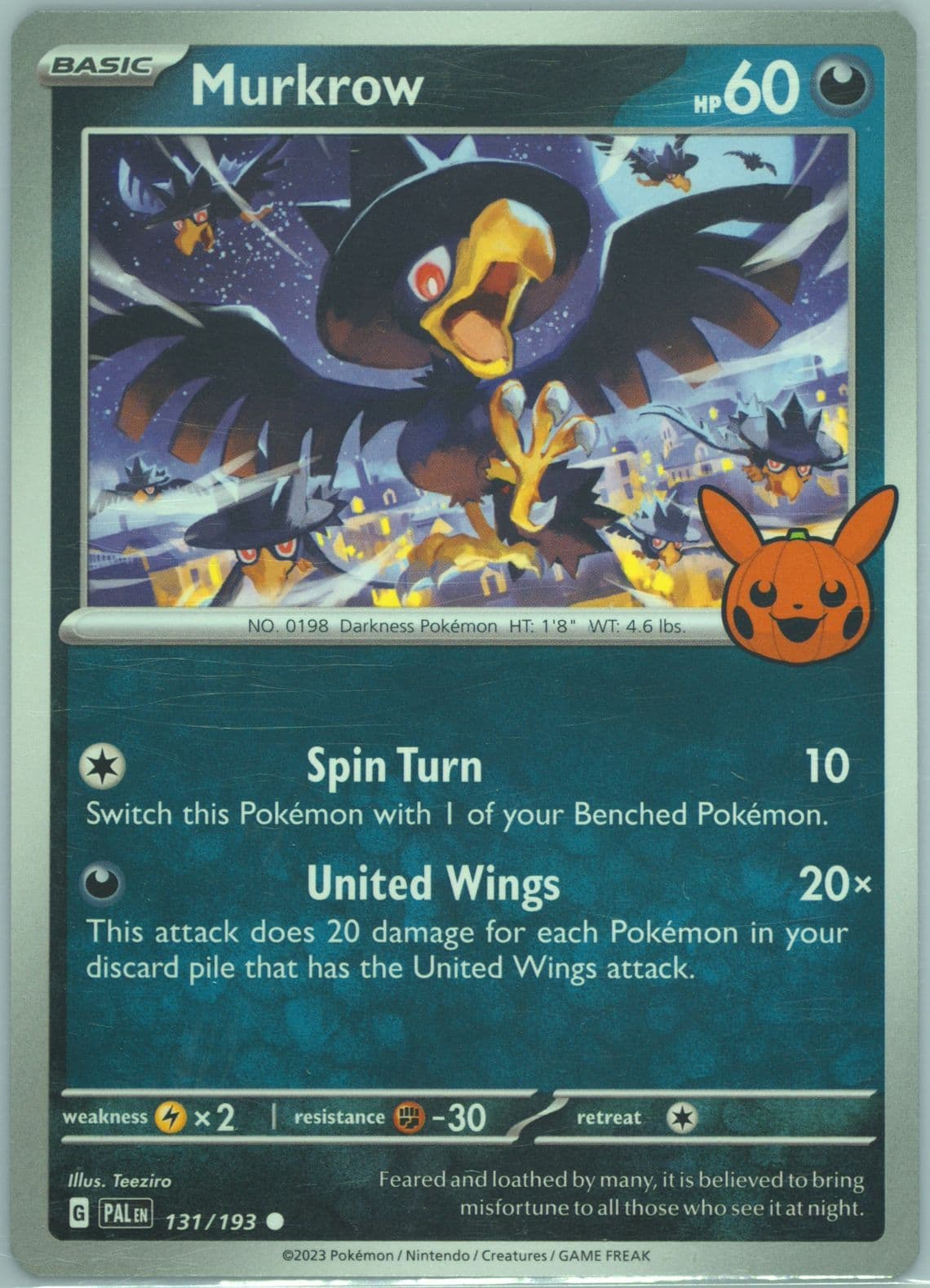 Murkrow (131) 2023 Pokemon Trick or Trade