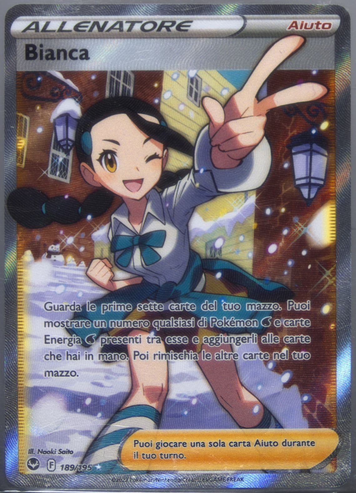Full Art/Bianca Italian (189) 2022 Pokemon Sword & Shield Silver Tempest